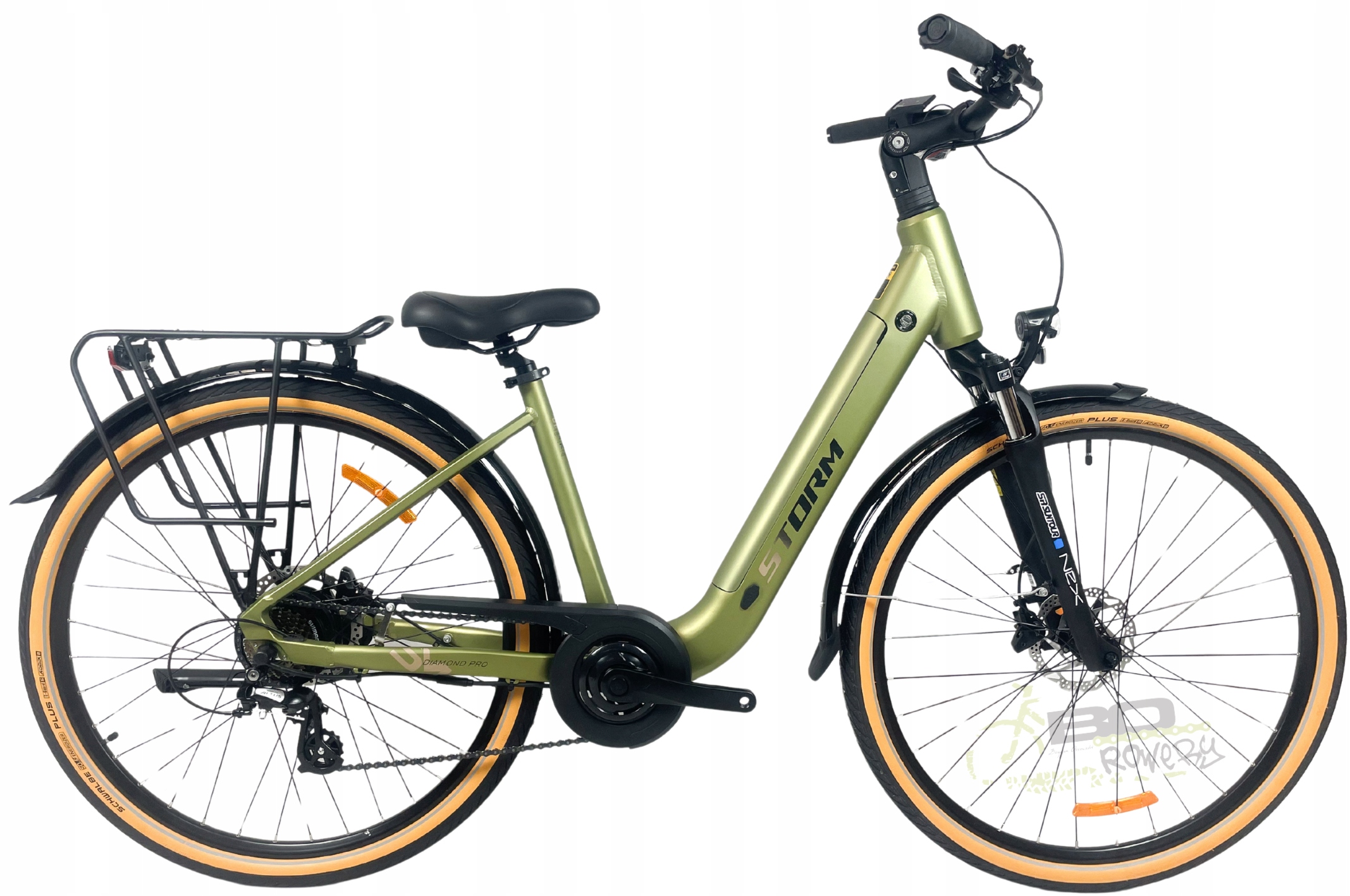 Rower Elektryczny damski Storm E-diamond Pro 1.0 rama 19 28 pistacja 2026