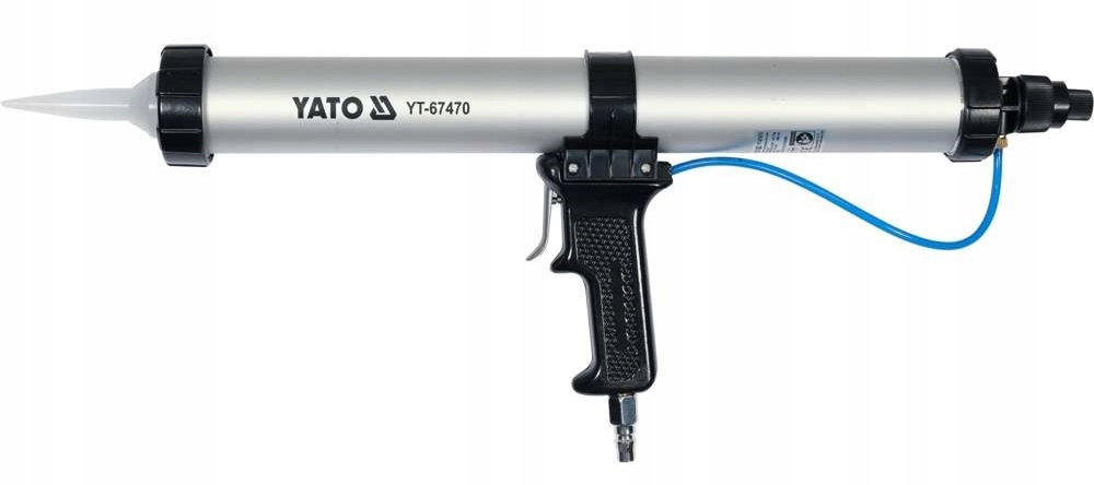 Pneumatický odšťavovač Yato 600 ml z hliníka pre husté hmoty