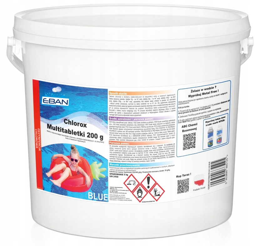 Tabletki chlorowe Ntce Chlorox Multitabletki 200g Blue 5kg