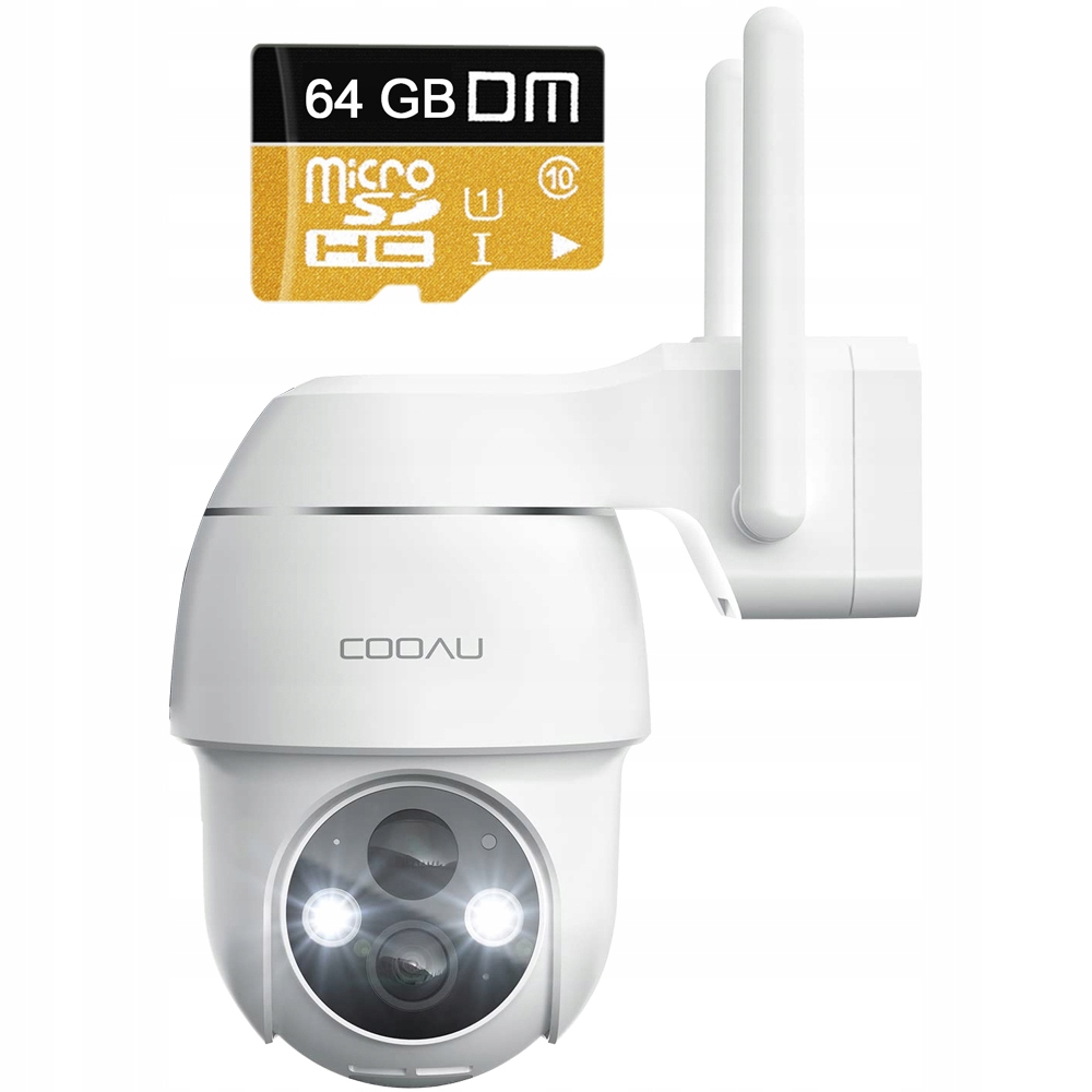 Venkovní Otočná Kamera Wifi 2K 3MPx 4x Zoom 5200mAh 64GB Pro Monitorování