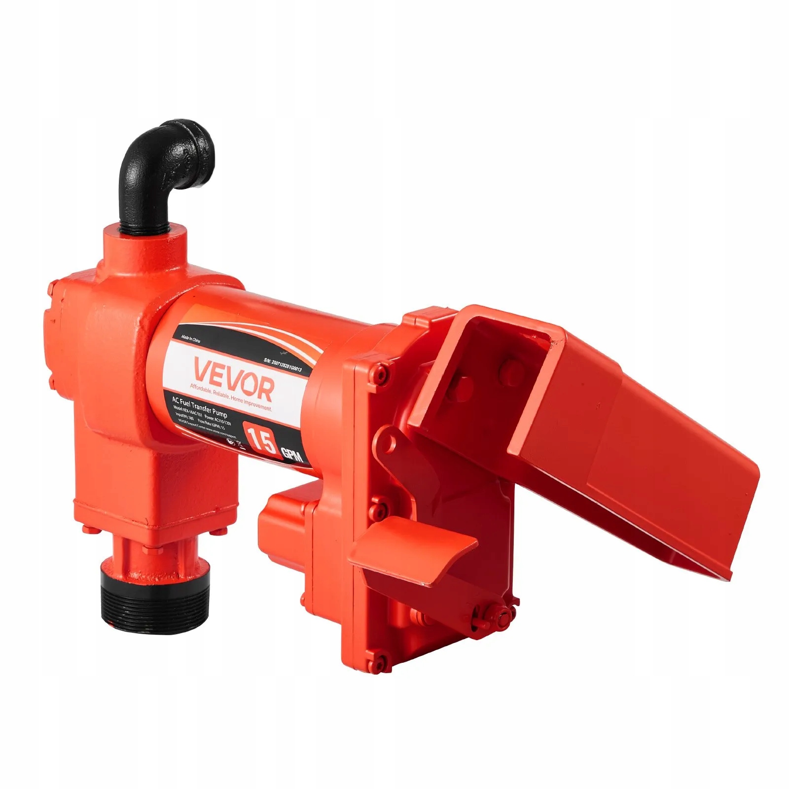 Elektrická palivová pumpa 230 V 57 L/min s automatickou litinovou pistolí