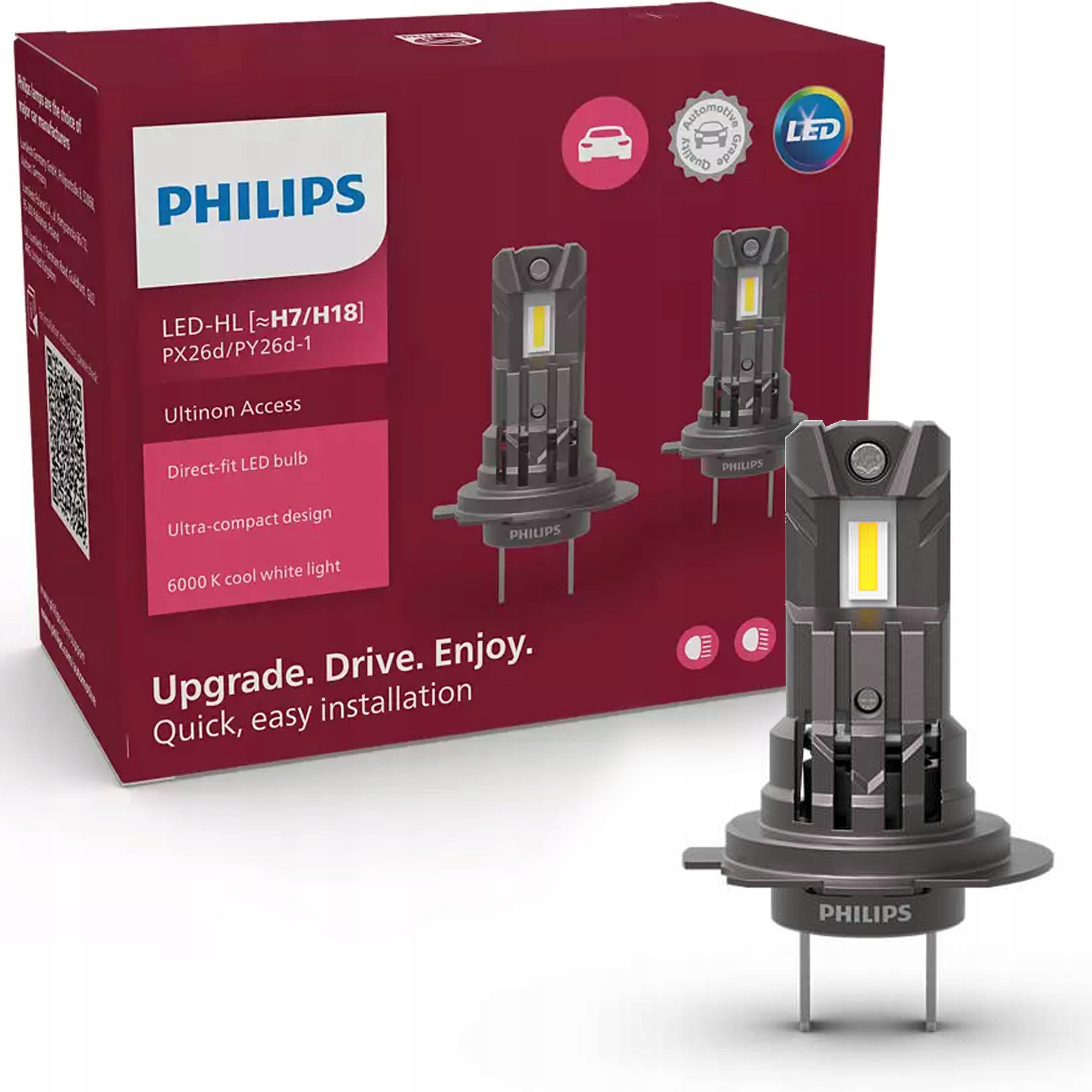 Żarówki Philips Led Ultinon Access UA2500 H7/H18 12V