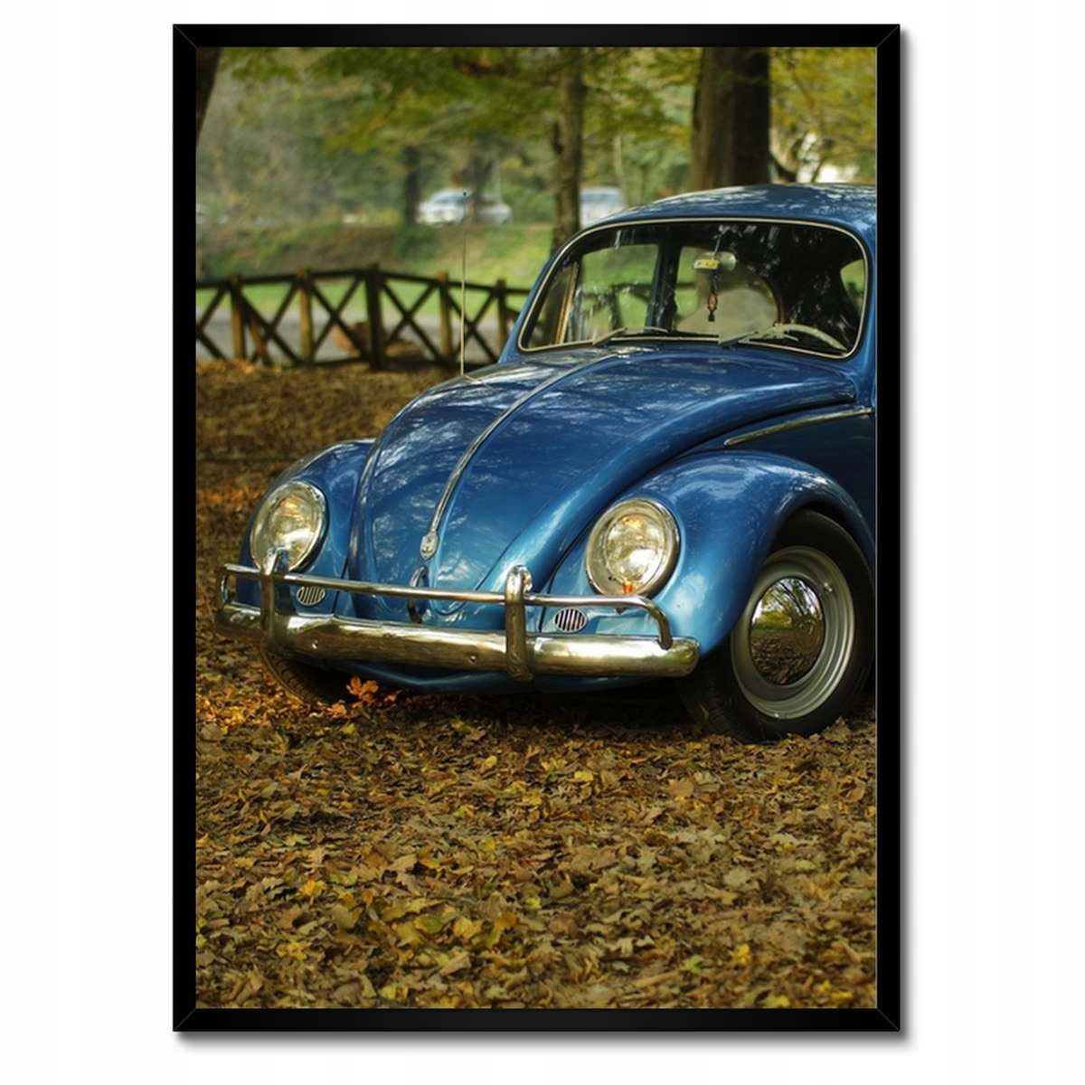 Plakáty v rámu 50x70 Garbus Vw auto]