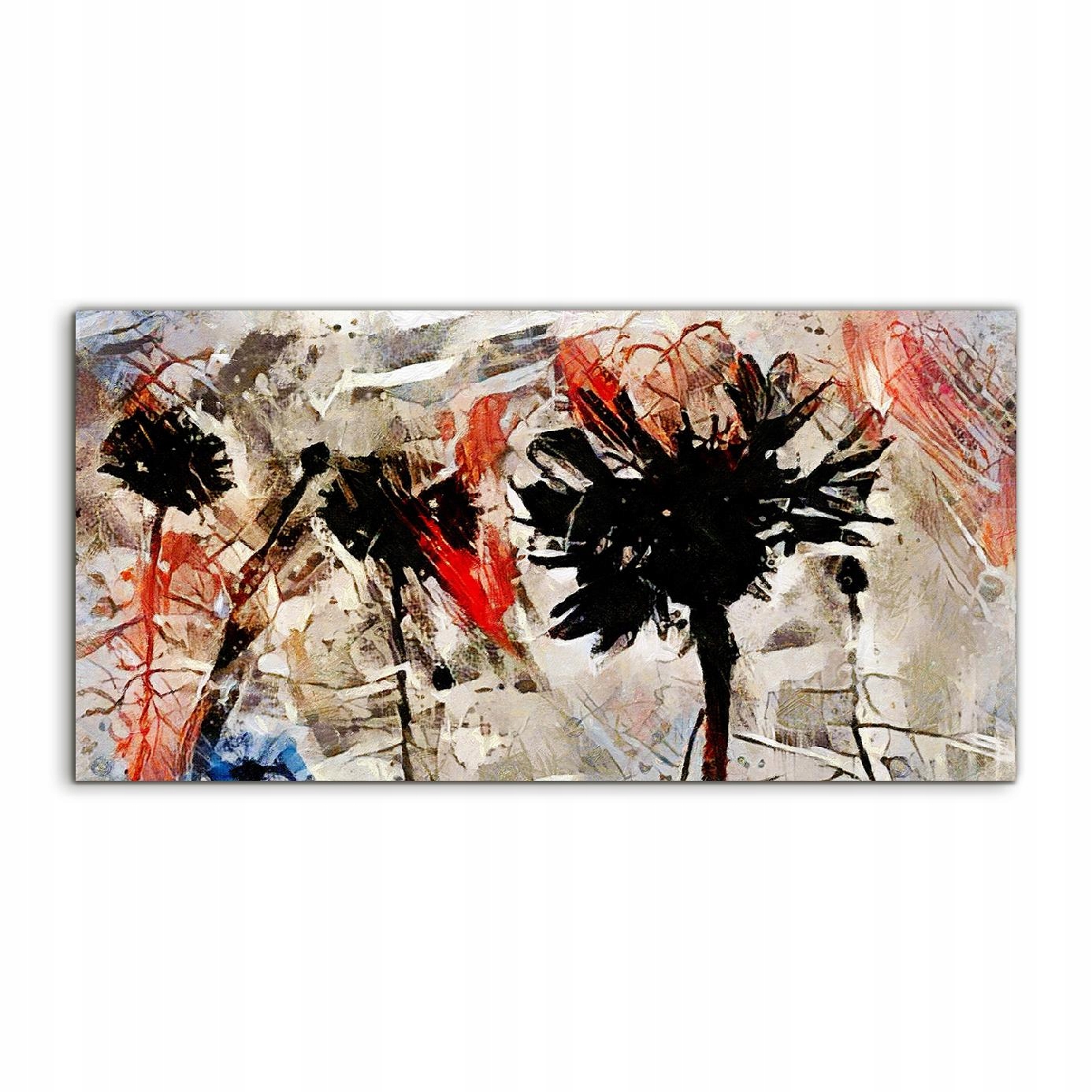 Akrylový obraz 140x70 nástenný Abstraktné kvety