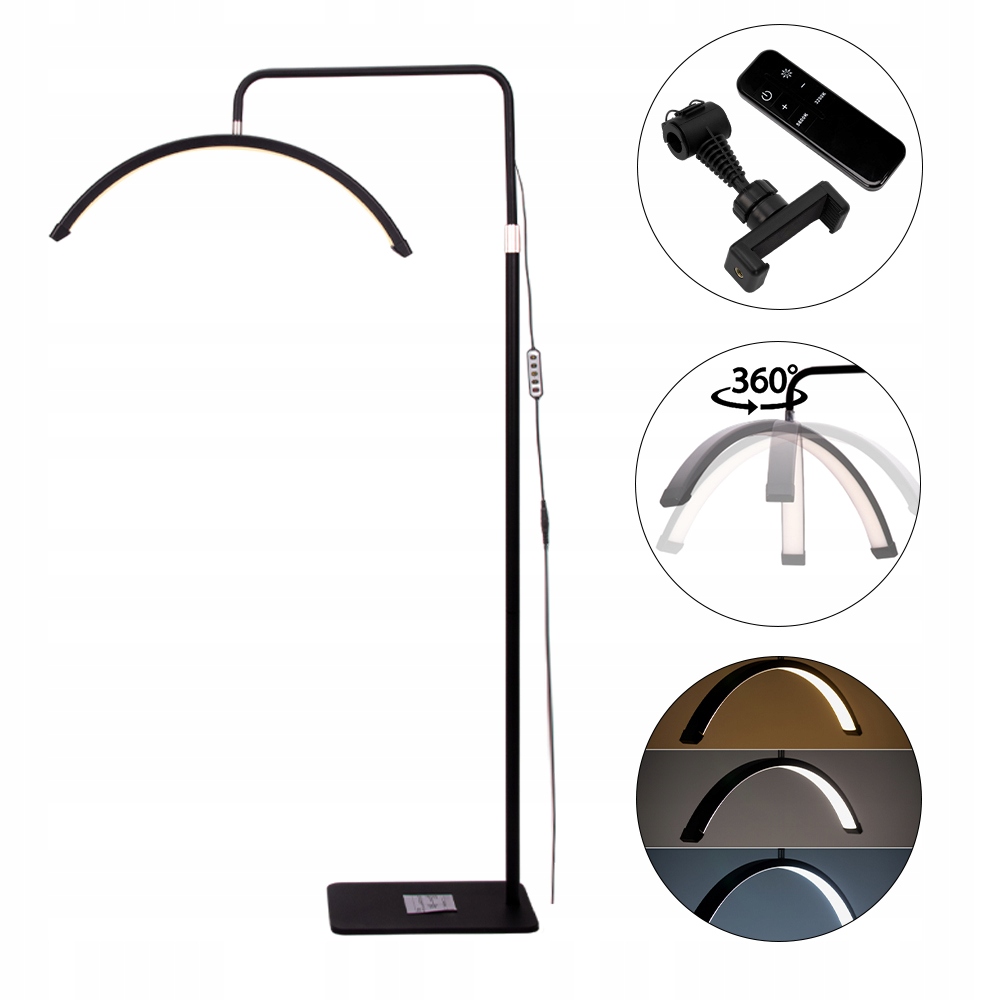 Profesionální Led lampa 36W Kosmetická podlahová bezstínová Moon Dzm 7X