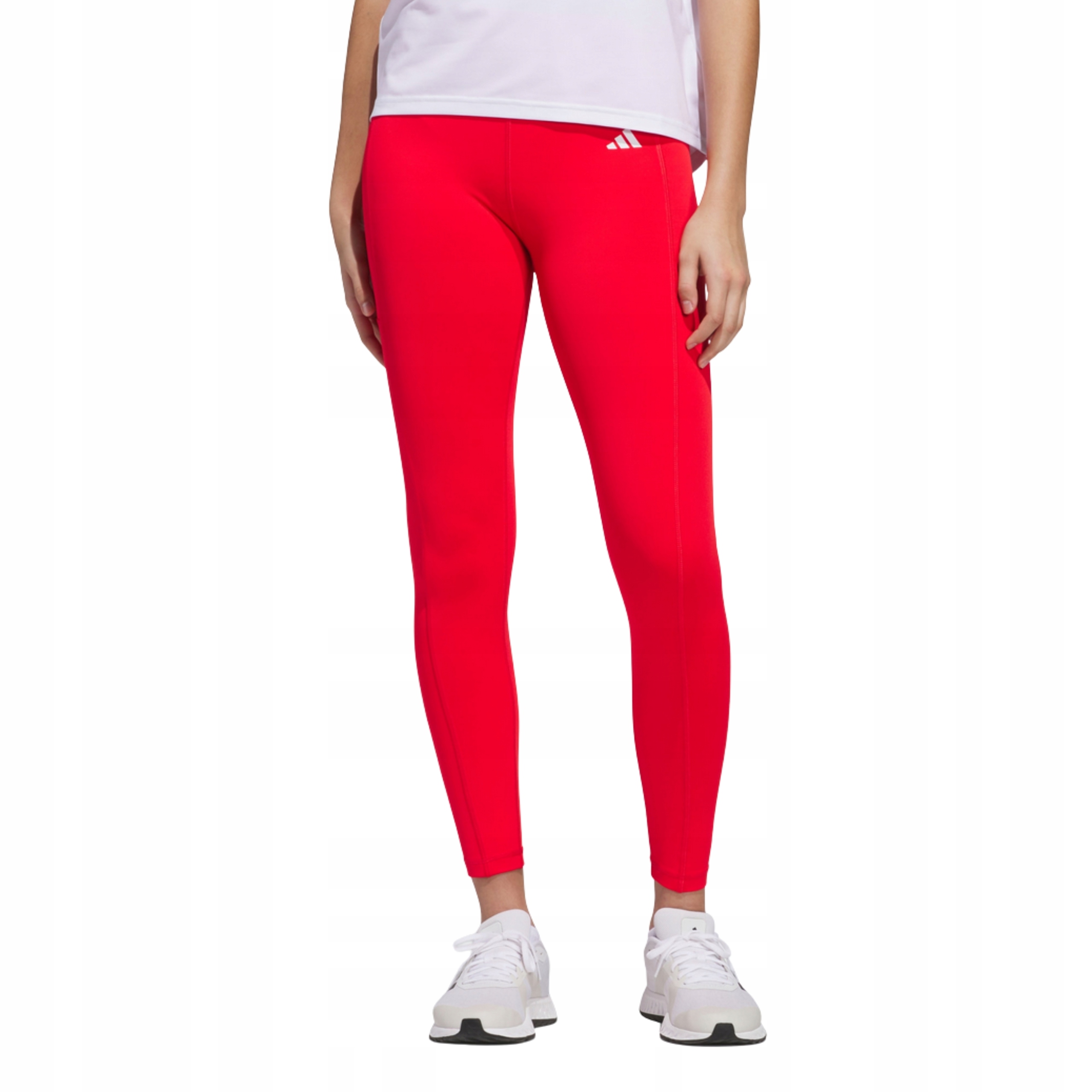 Dámské sportovní legíny Adidas 7/8 Tight polyester vysoký pas červené Xs
