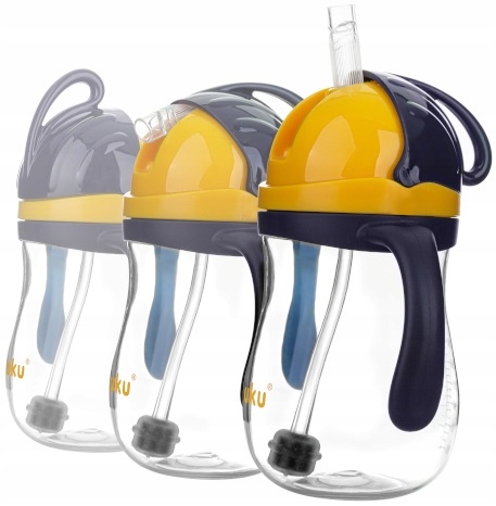 AKUKU BIDON KUBEK Z OBCIĄŻONĄ SŁOMKĄ RURKĄ 280ml Marka Akuku