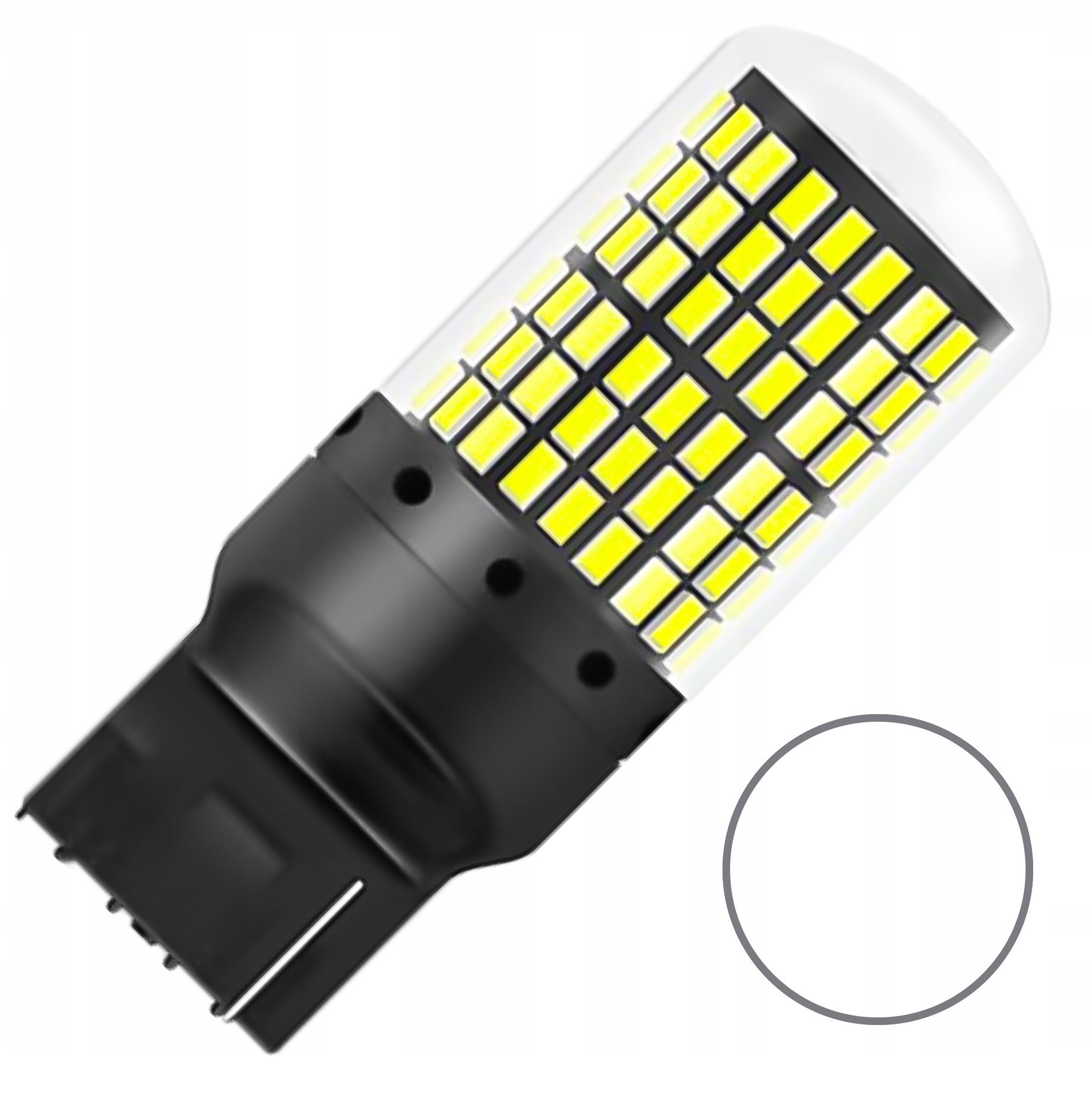 

Żarówka Led W21W T20 144SMD Canbus 7440 biała