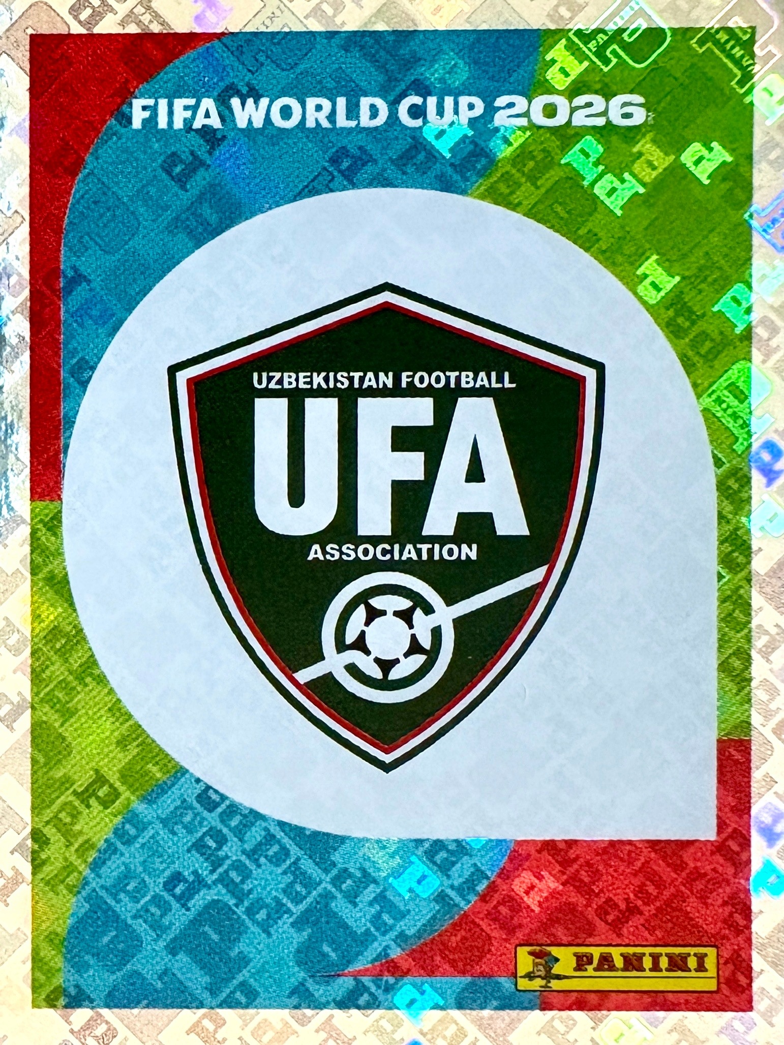 Naklejki Panini World Cup 2026 naklejka Herb Logo Uzb 1 Uzbekistan