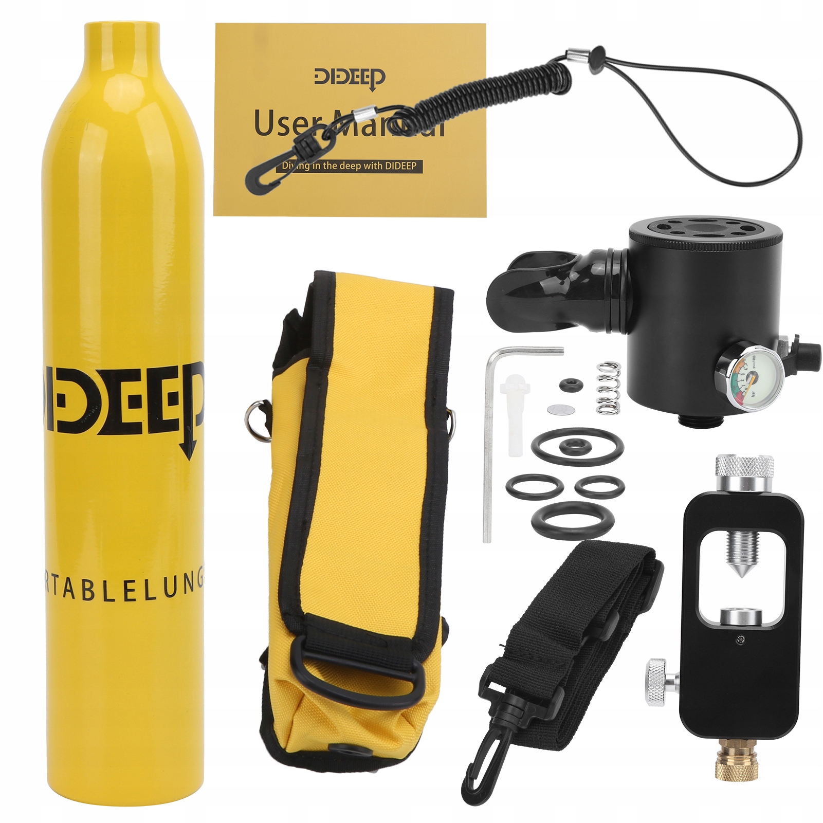 Dideep Kyslíková Láhev Potápěčský Set 0.5 L