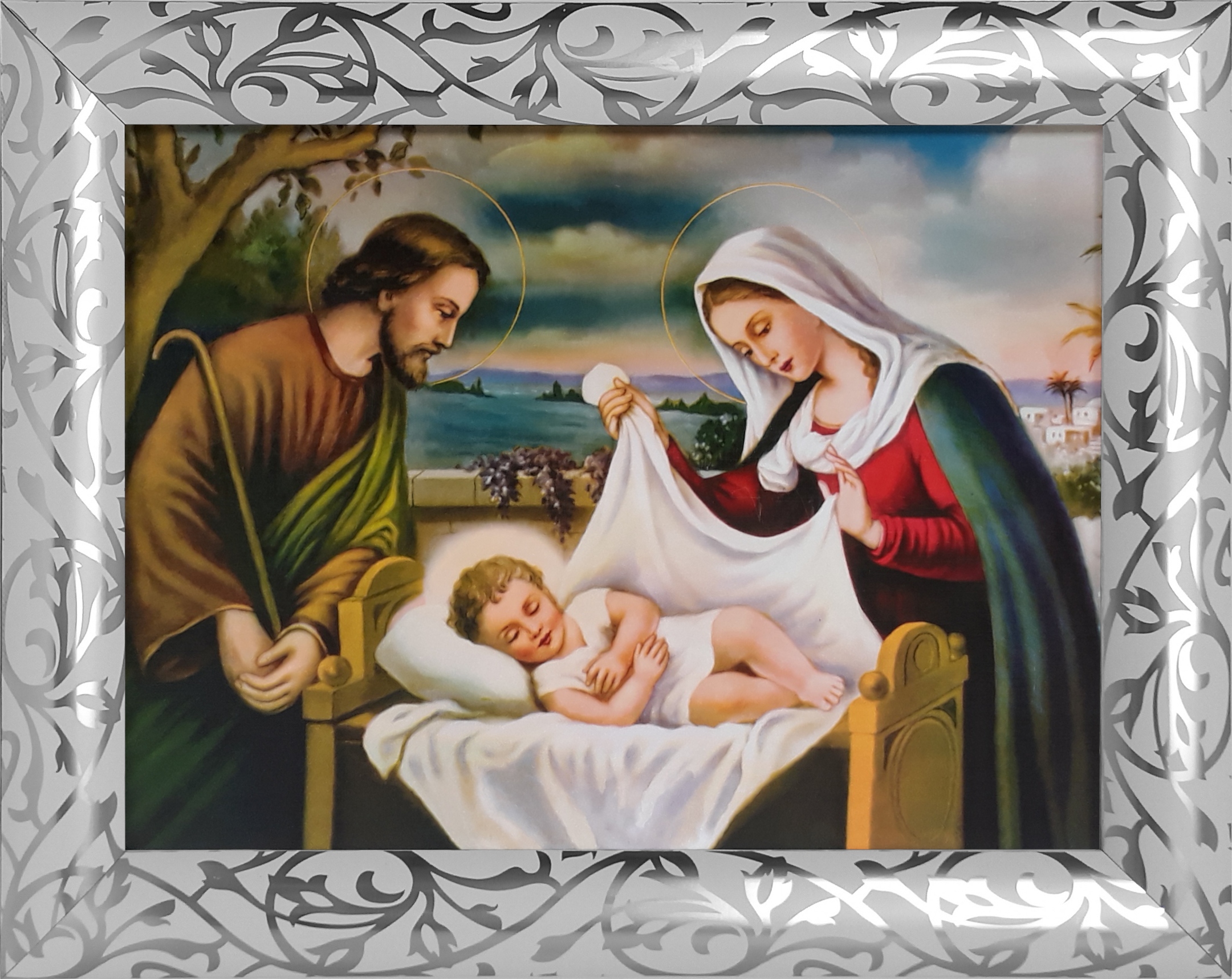 

Obraz 39x49 Święta Rodzina Jezus Biała Rama