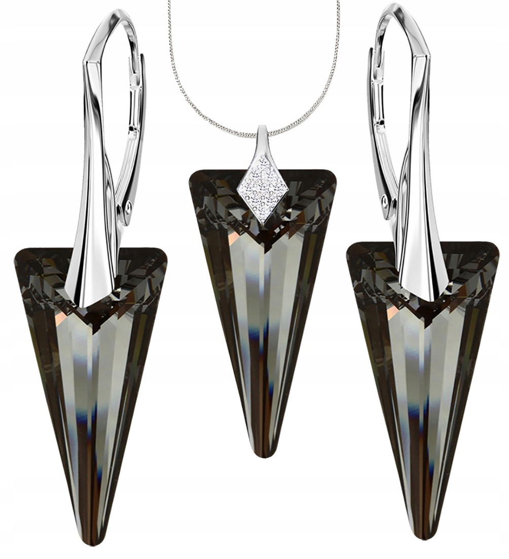 Sada stříbrných šperků Náušnice Přívěsek Dámský přívěsek jako Dárek