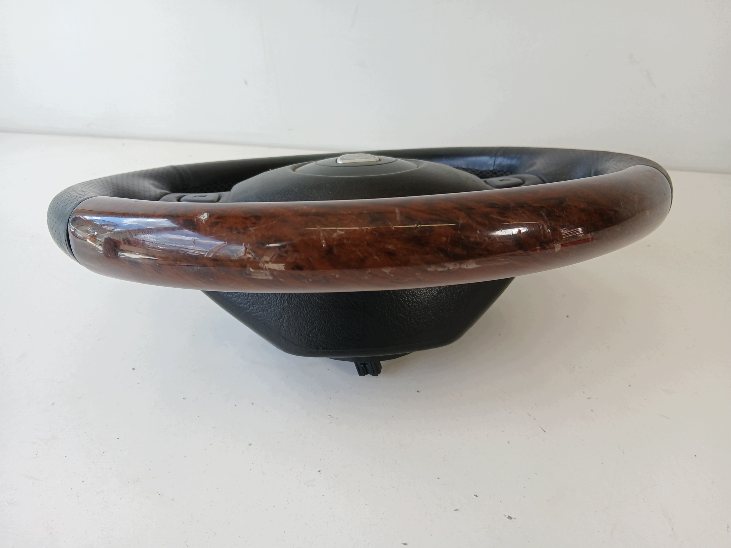 ROVER 200 400 lenkrad Holzerne Holz Leder AIRBAG