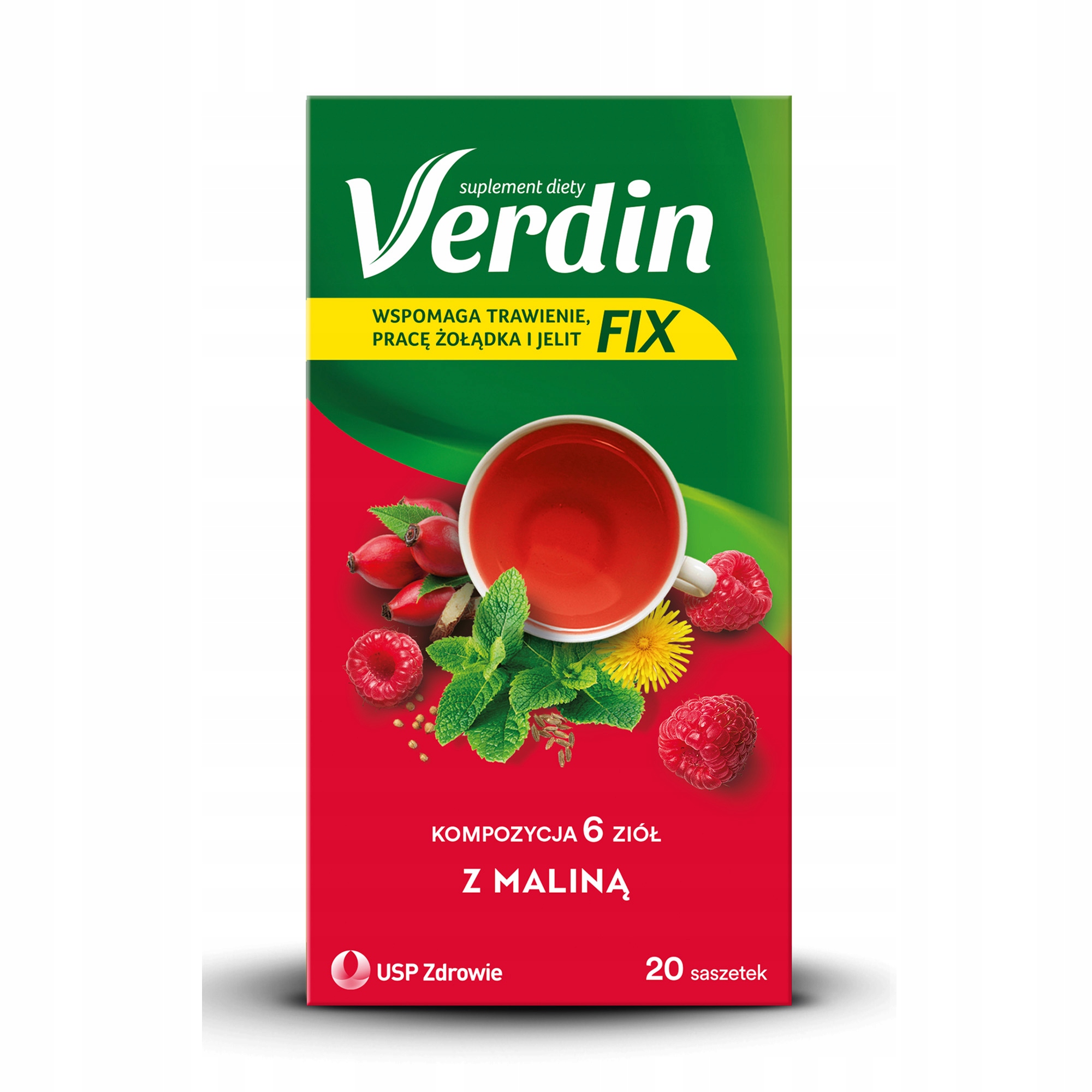 Verdin Fix z Maliną 20 saszetek