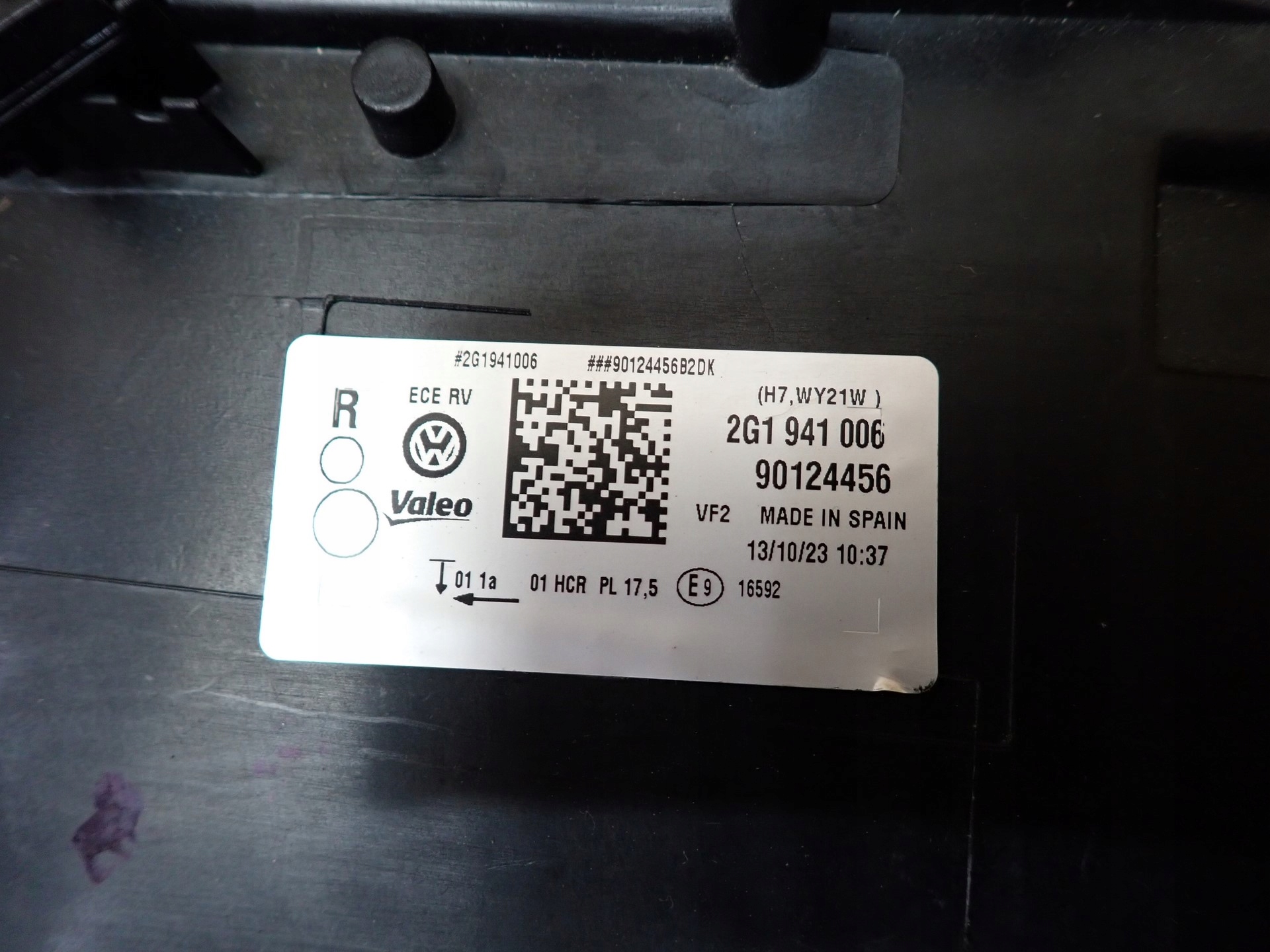 light right REFLEKTOR right VW POLO 6 2G 2017-2021R 2G1941006