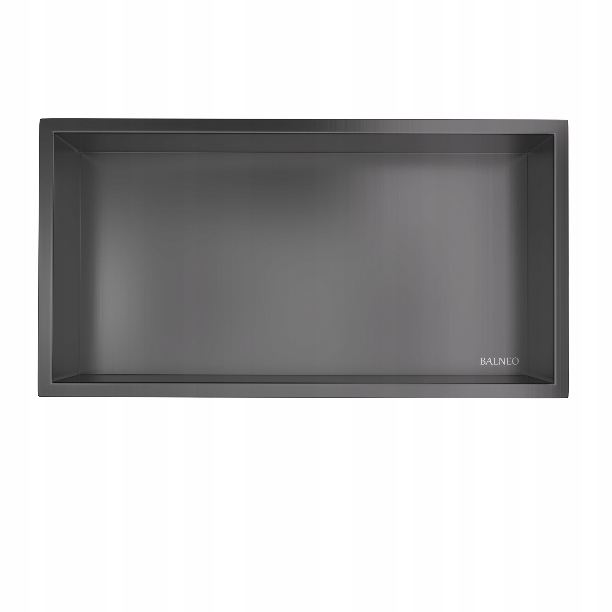 Balneo Kúpeľňová Vstavaná Polica 60x30x7 cm Gun Metal Wall-box One Grafitová
