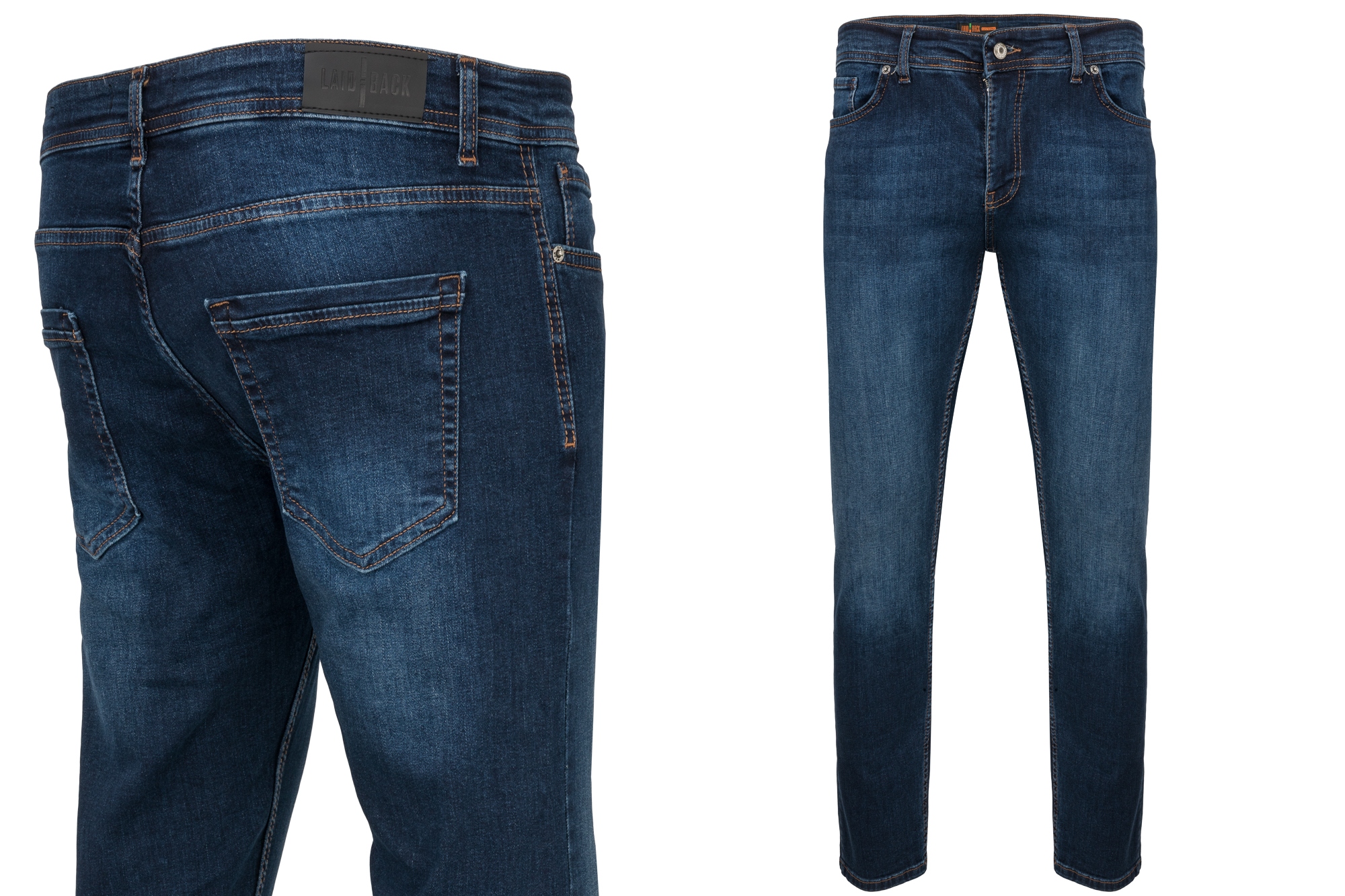 Pánské Klasické Tmavě Modré Džínové Kalhoty 31/32