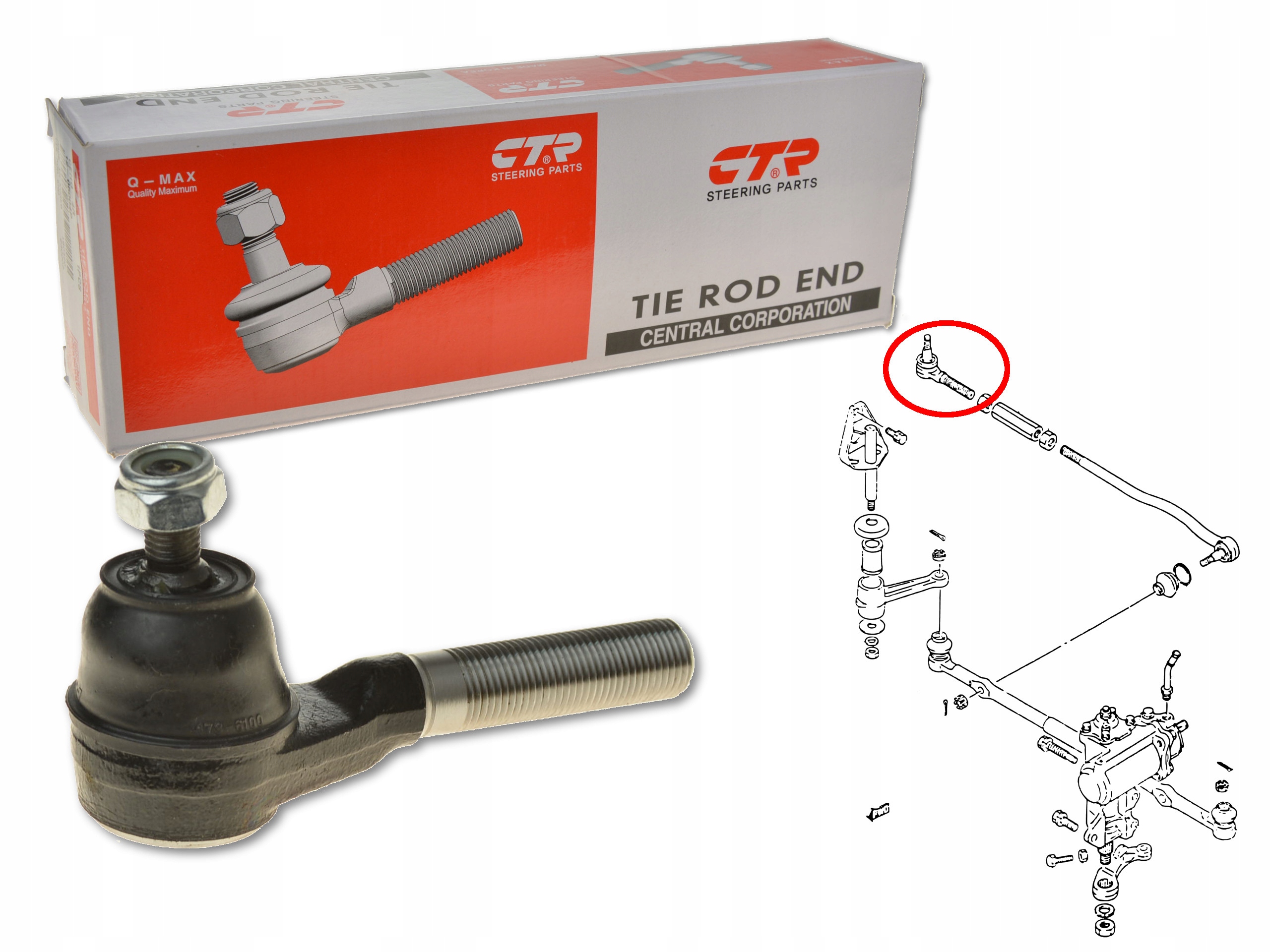 SUZUKI VITARA 89-02 KOŃCÓWKA DRĄŻKA KIEROWNICZY