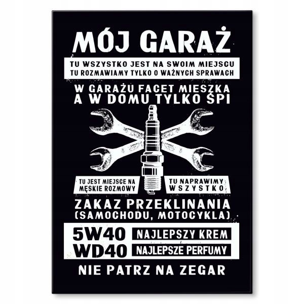 Kovový Plakát poster ozdoba plech dárek do garáže dílny Svíčka