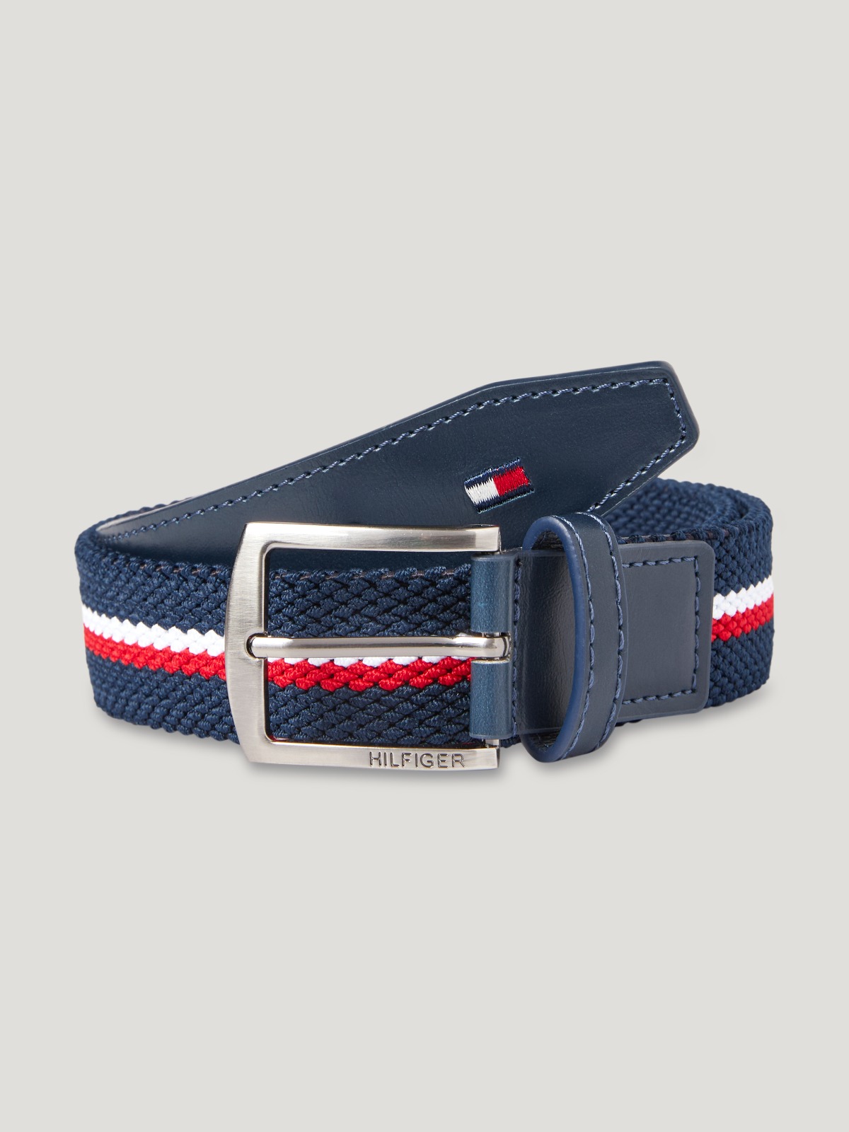 Tommy Hilfiger, Pasek elastyczny Anchor, Desert Sky, -90/95