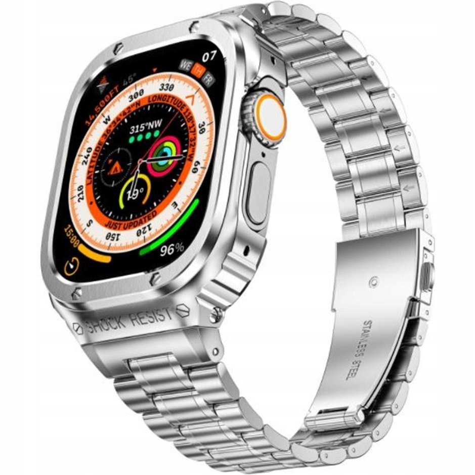 Náramek pro Apple Watch Ultra 1/2/3 49mm Řemínek s Pouzdro