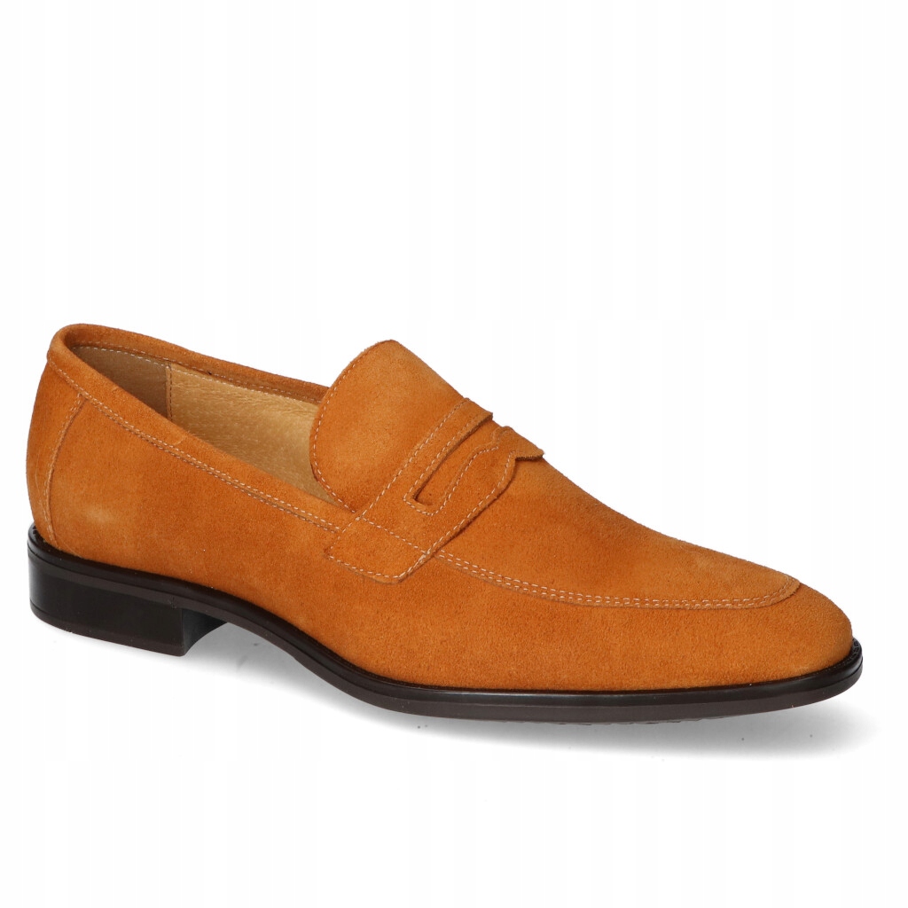 Mokasíny Pan 1428 Červený semiš 42