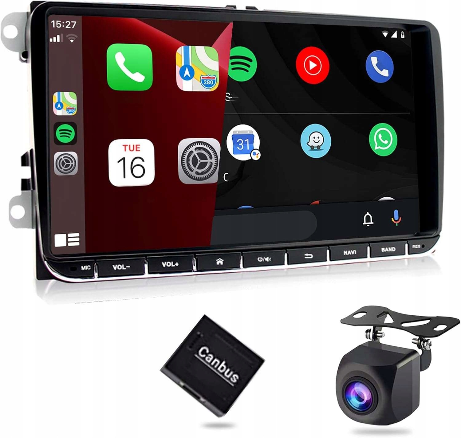 Rádio Android 13 pre Vw Golf 5/6 Passat Polo 9″ bezdrôtové CarPlay