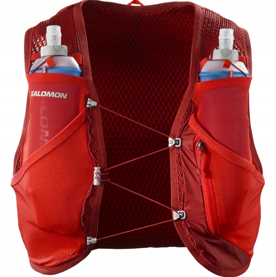 Běžecká vesta Salomon Active Skin 8 Set Red Dahlia/Risk Red M