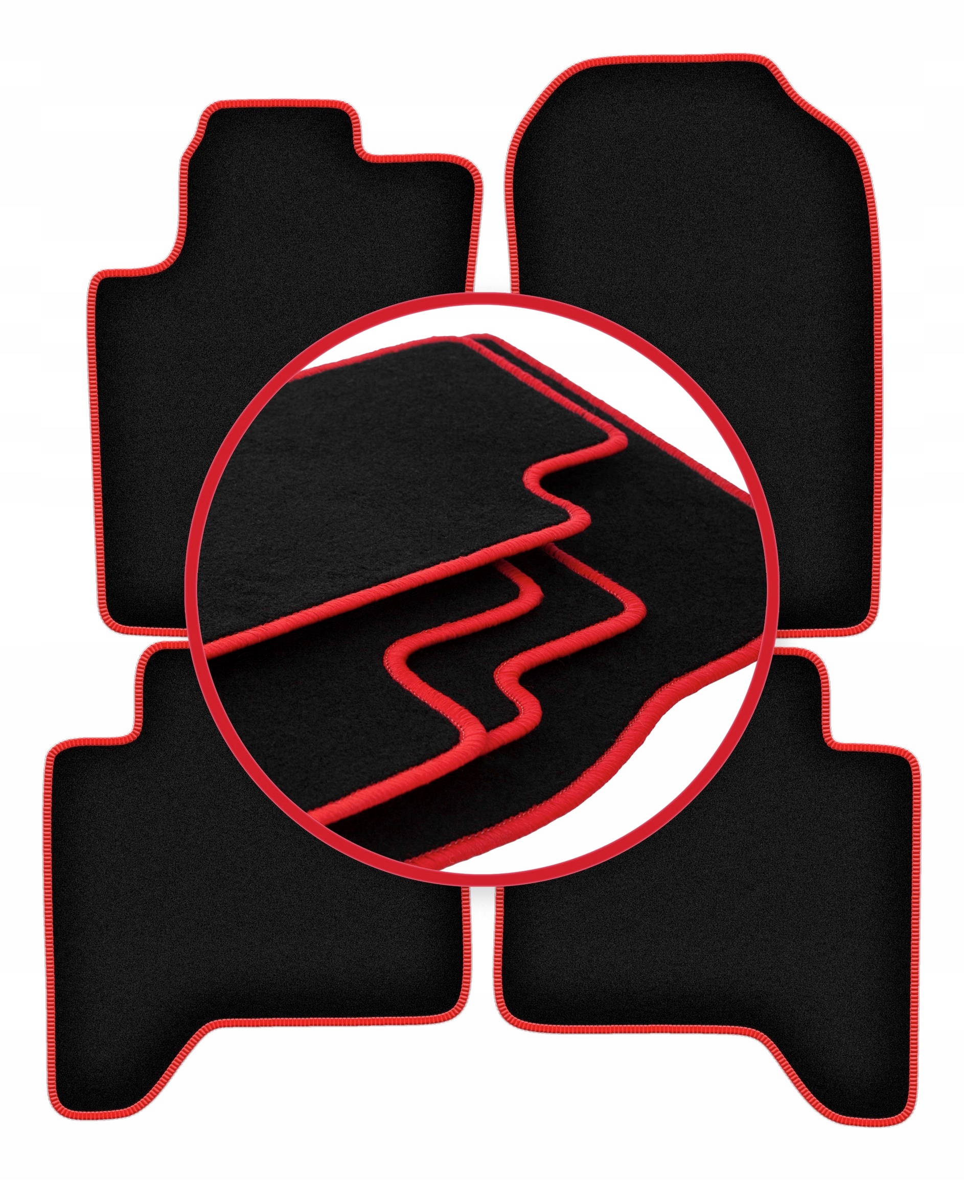 Automobilové velurové koberce Lux pro Ford Ranger Raptor pickup (2019-)