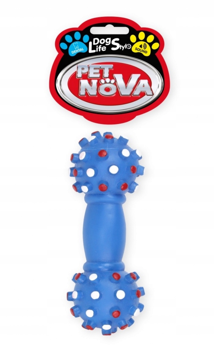 

Pet Nova zabawka winylowa Hantel Z Wypustkami 16cm