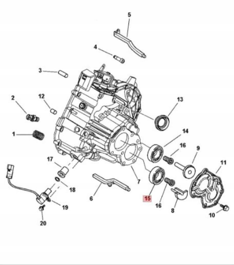 LOZYSKO gearboxes CHRYSLER PT CRUISER 03-05 2.4 / 05083773AA
