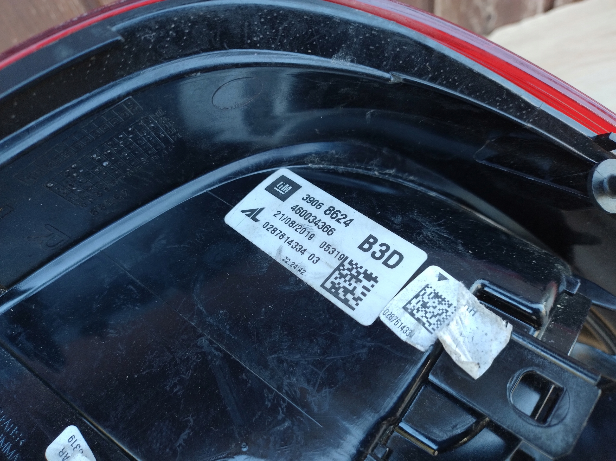 OPEL CORSA E 3D 3-door right light rear part rear 39068624 A651