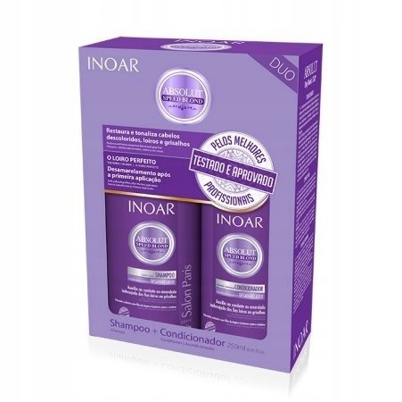 Inoar Absolut Sada na blond vlasy 2x250 ml