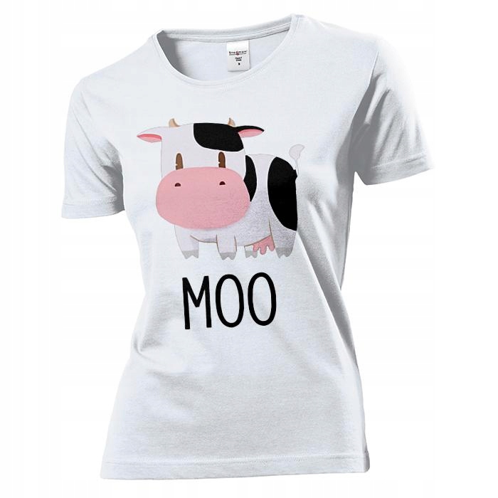 

Koszulka damska Słodka Krowa Krówka Moo XL
