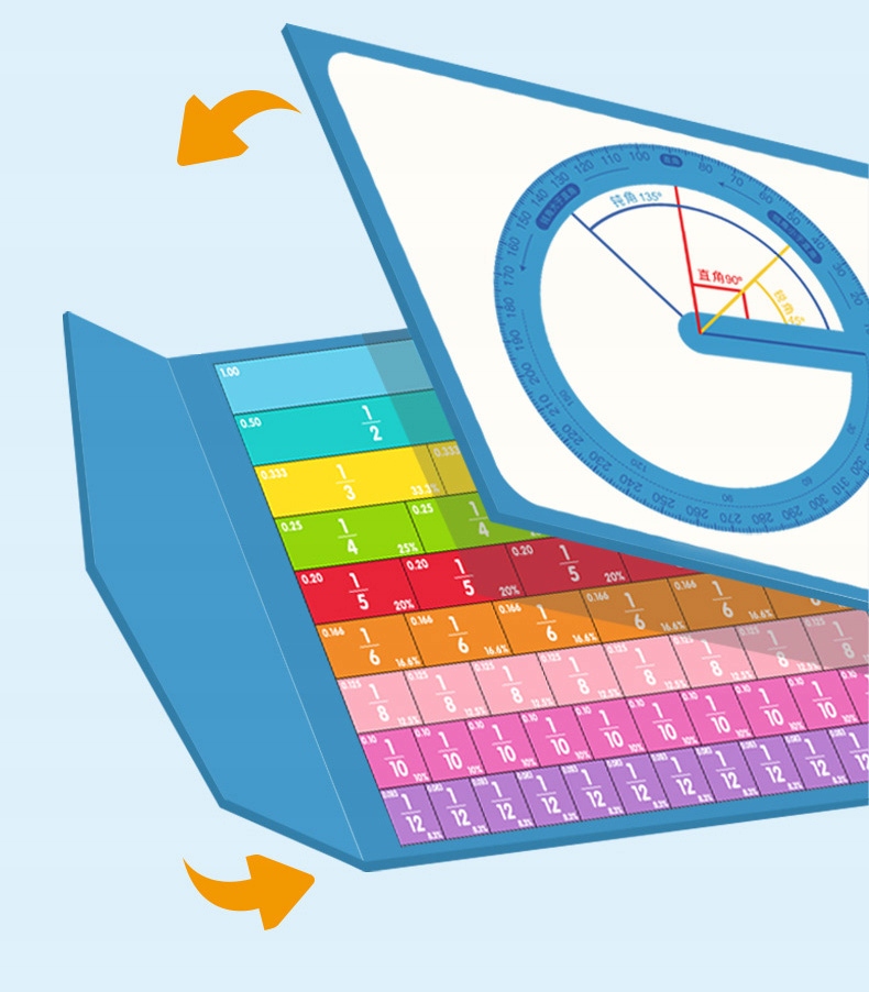 MAGNETYCZNA KSIĄŻKA MATEMATYKA UŁAMKI NAUKA Minimalny wiek dziecka 0