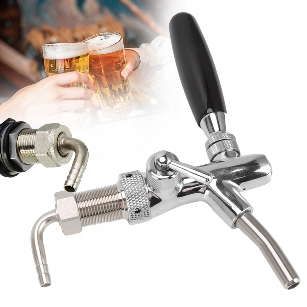 Kohoutek na pivo z nerezové oceli, přenosný, nastavitelný Dávkovač tekutin