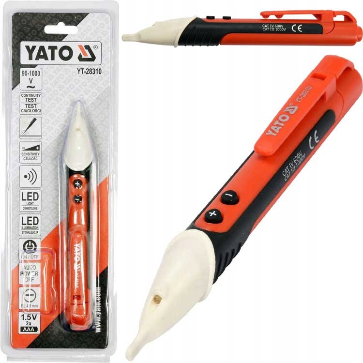 

Yato Próbnik napięcia 90-1000V Tester Indukcyjny