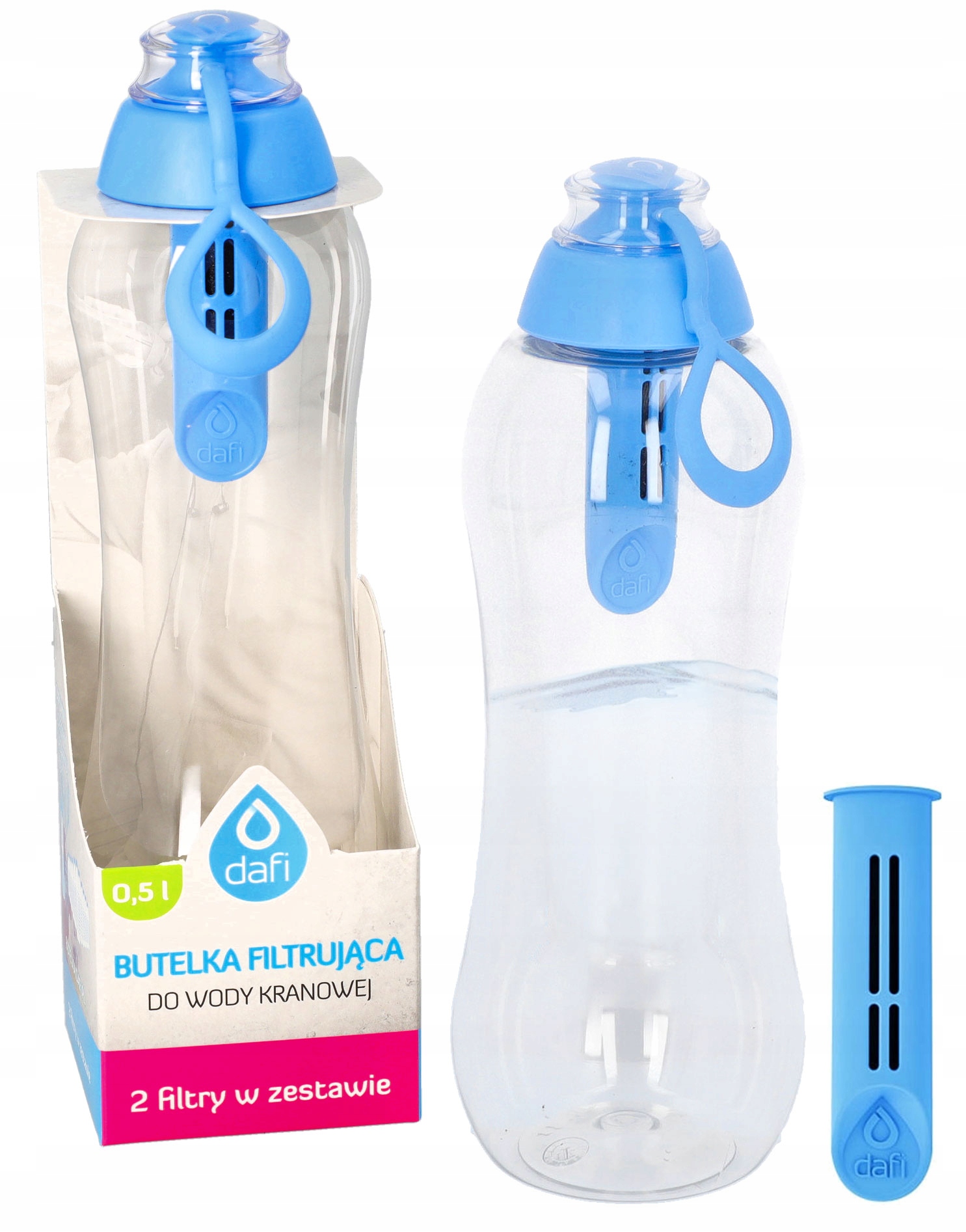 BUTELKA FILTRUJĄCA Dafi Soft 0,5 + 2 FILTRY WKŁADY