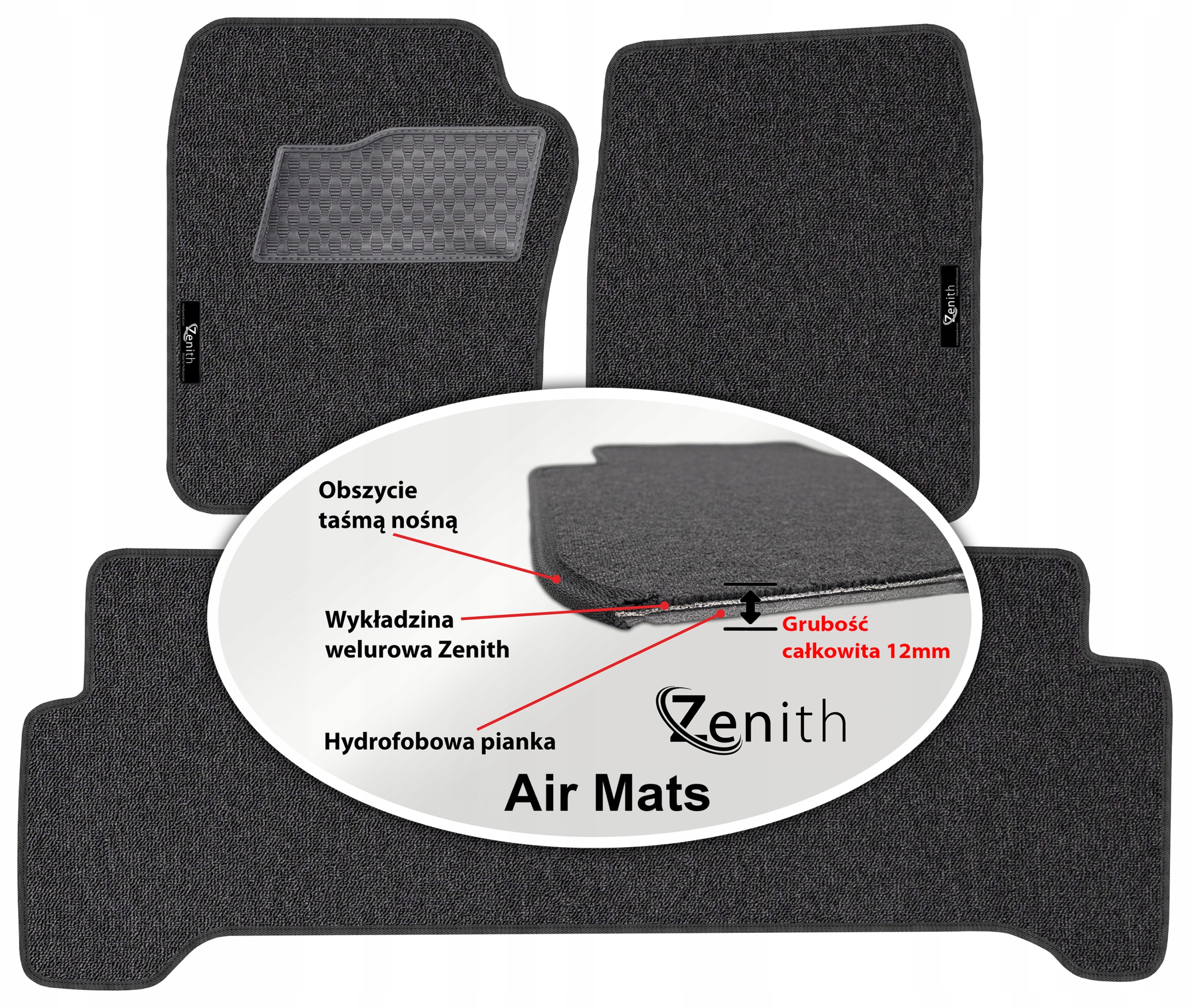 Range Rover II Suv 1994-2002 Velúrové koberčeky do auta Zenith Air Mats