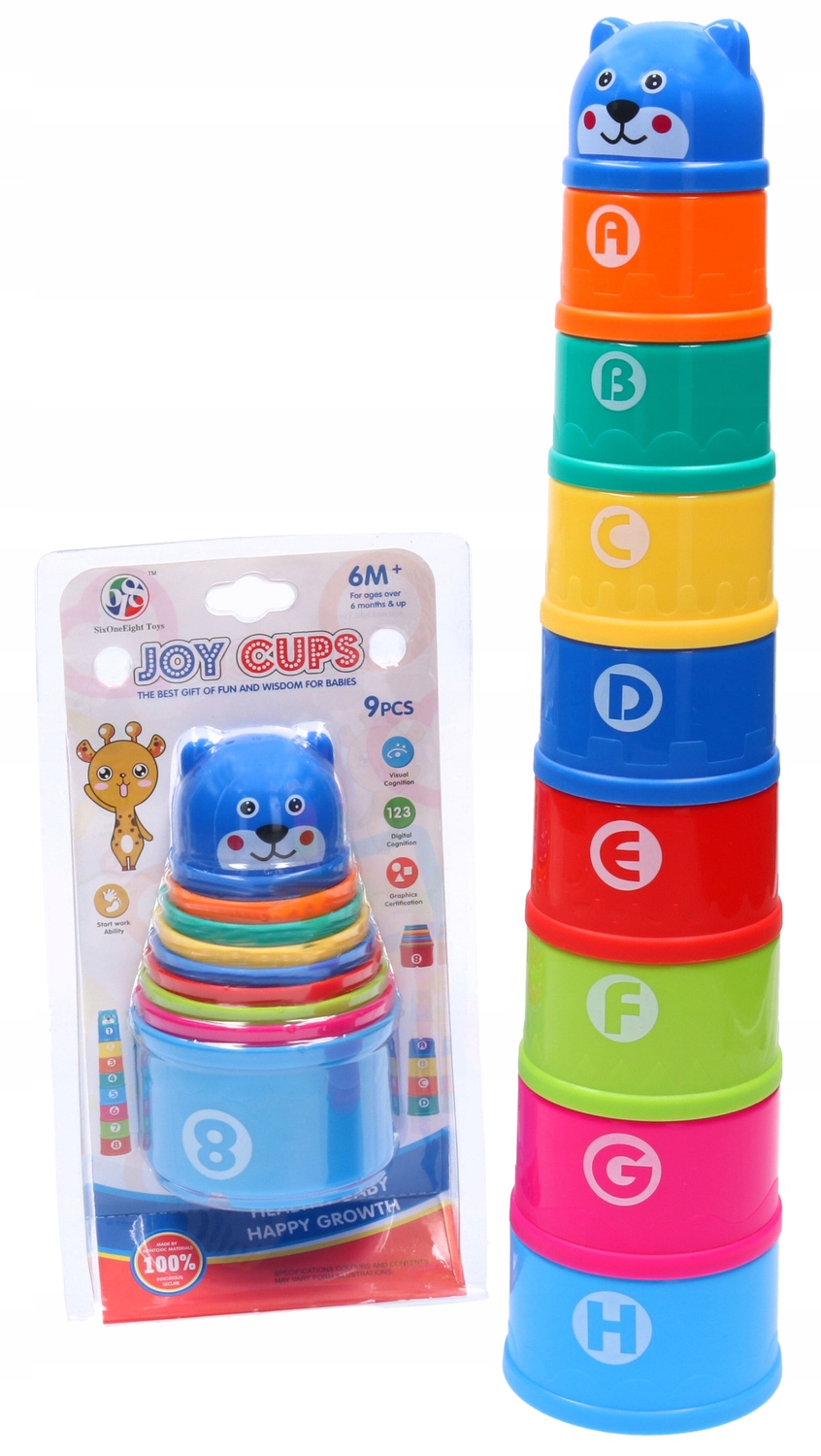 

Zabawka edukacyjna układanka piramidka 3390