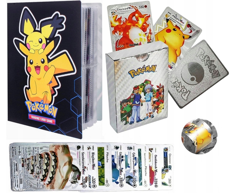 

Karty Pokemon srebrne 55 sztuk album Do Wyboru
