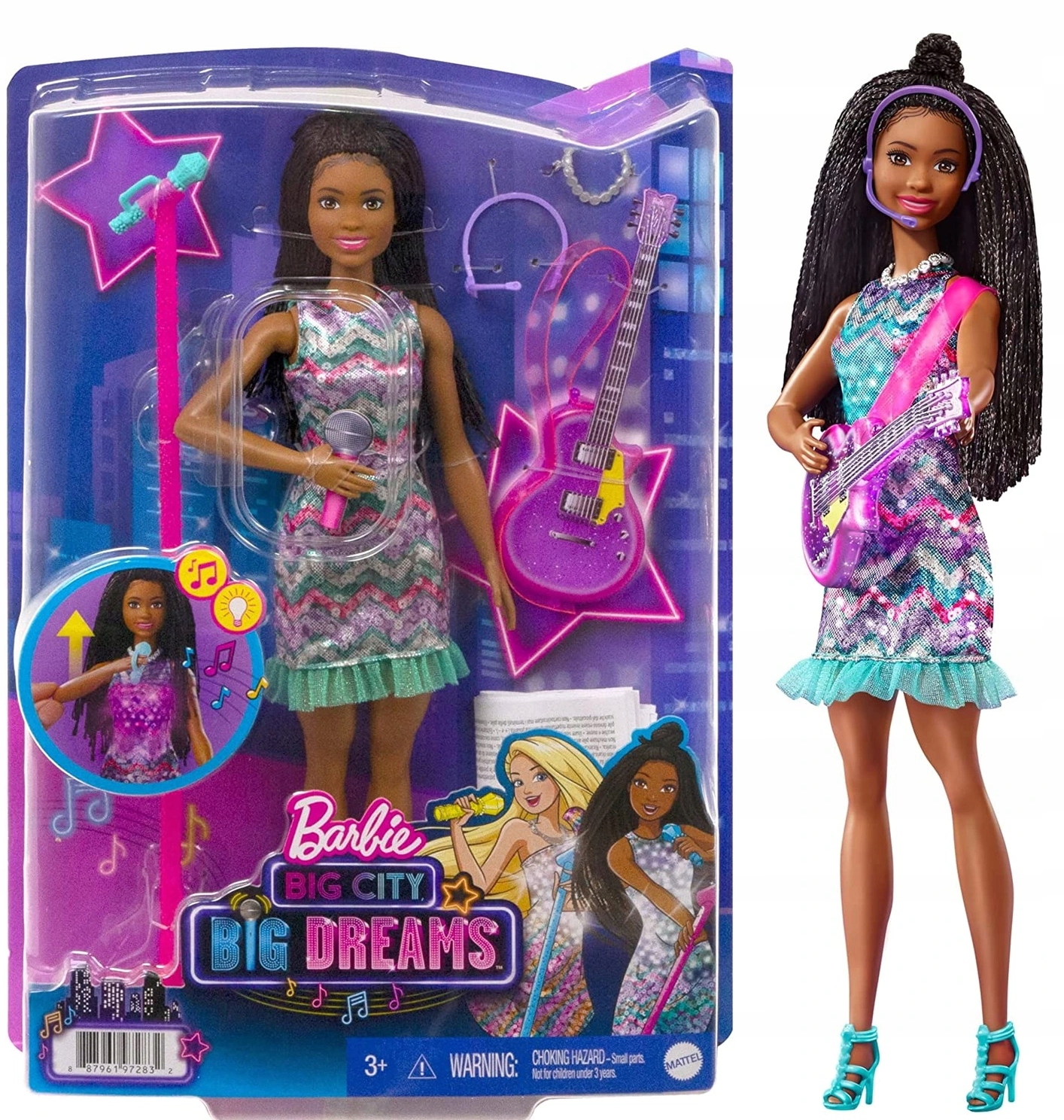 

Barbie Brooklyn Muzyczna Lalka Big City GYJ24