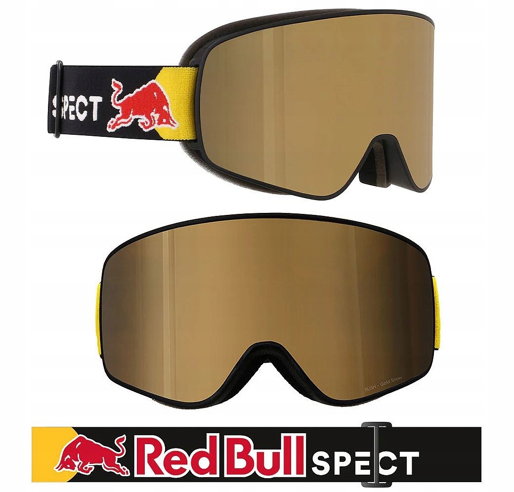 Gogle Red Bull Rush 17GO3 černý mat Sklo oranžová zlatá S3 Large