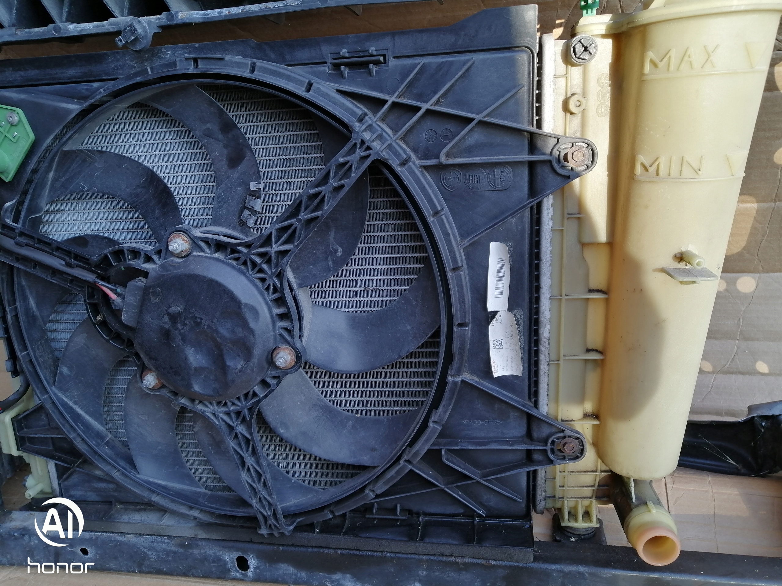 CHŁODNICA WODY WENTYLATOR DENSO FIAT PANDA III 1.2 8V 13r Wersja Europejska