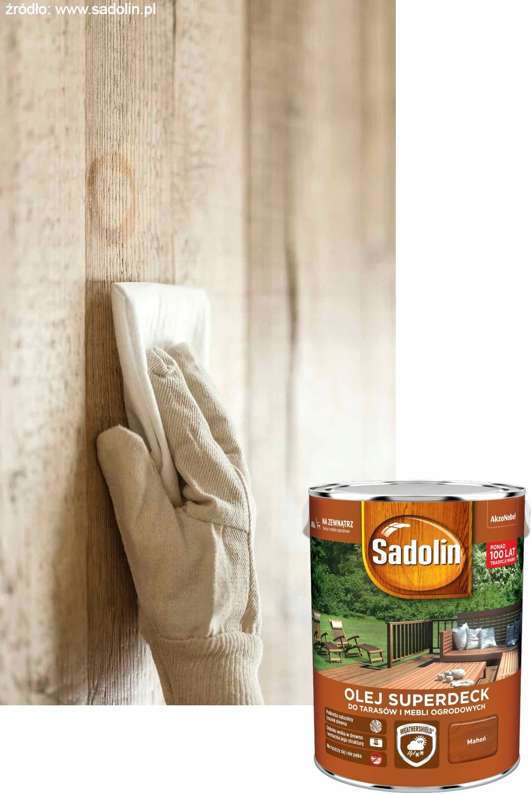 SADOLIN OLEJ SUPERDECK DO TARASÓW Mahoń 5L EAN (GTIN) 5904078204986