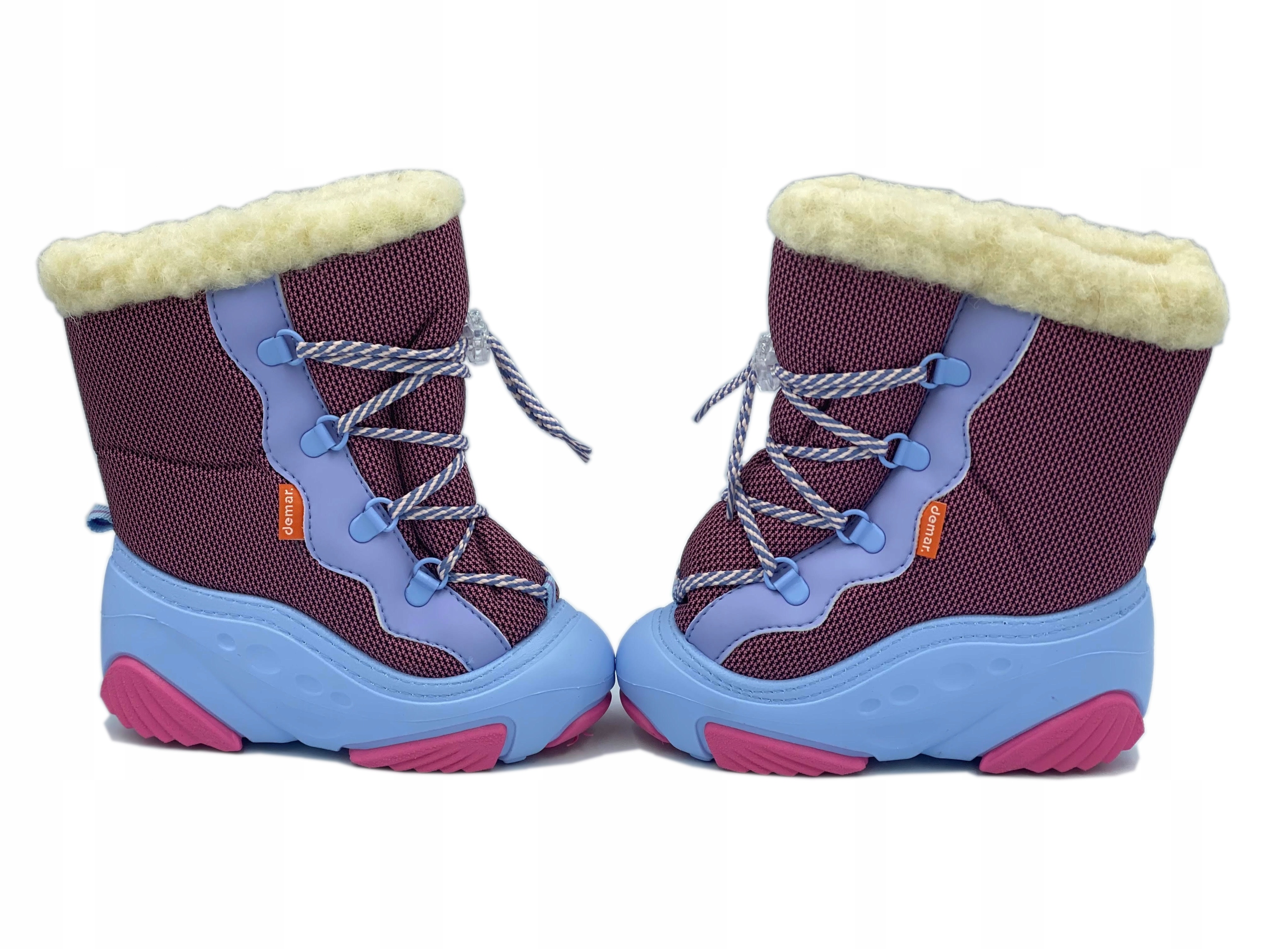 Demar Śniegowce SNOW MAR Ocieplane, Naturalna Wełna TR roz. 24/25 A Marka Demar