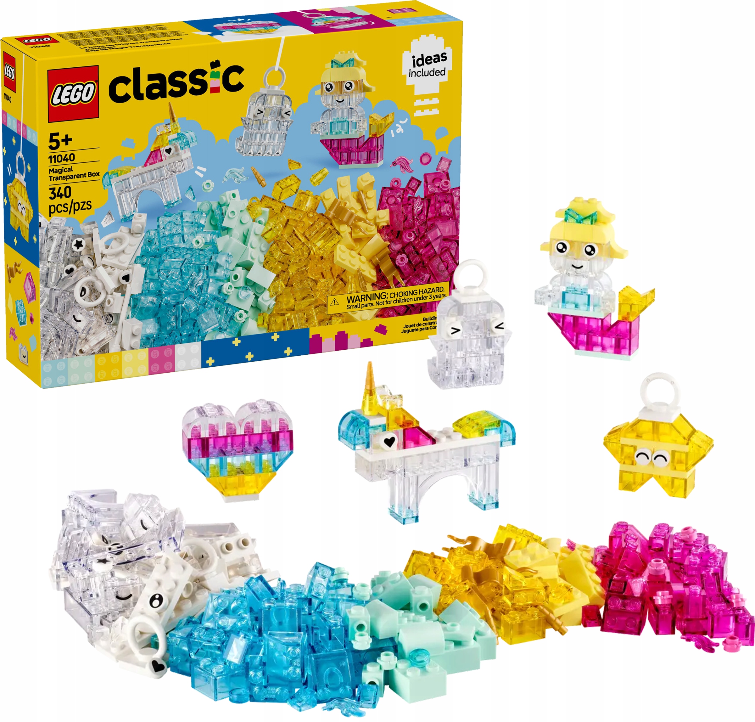 Lego Classic Kouzelná sada s průhlednými kostkami 11040