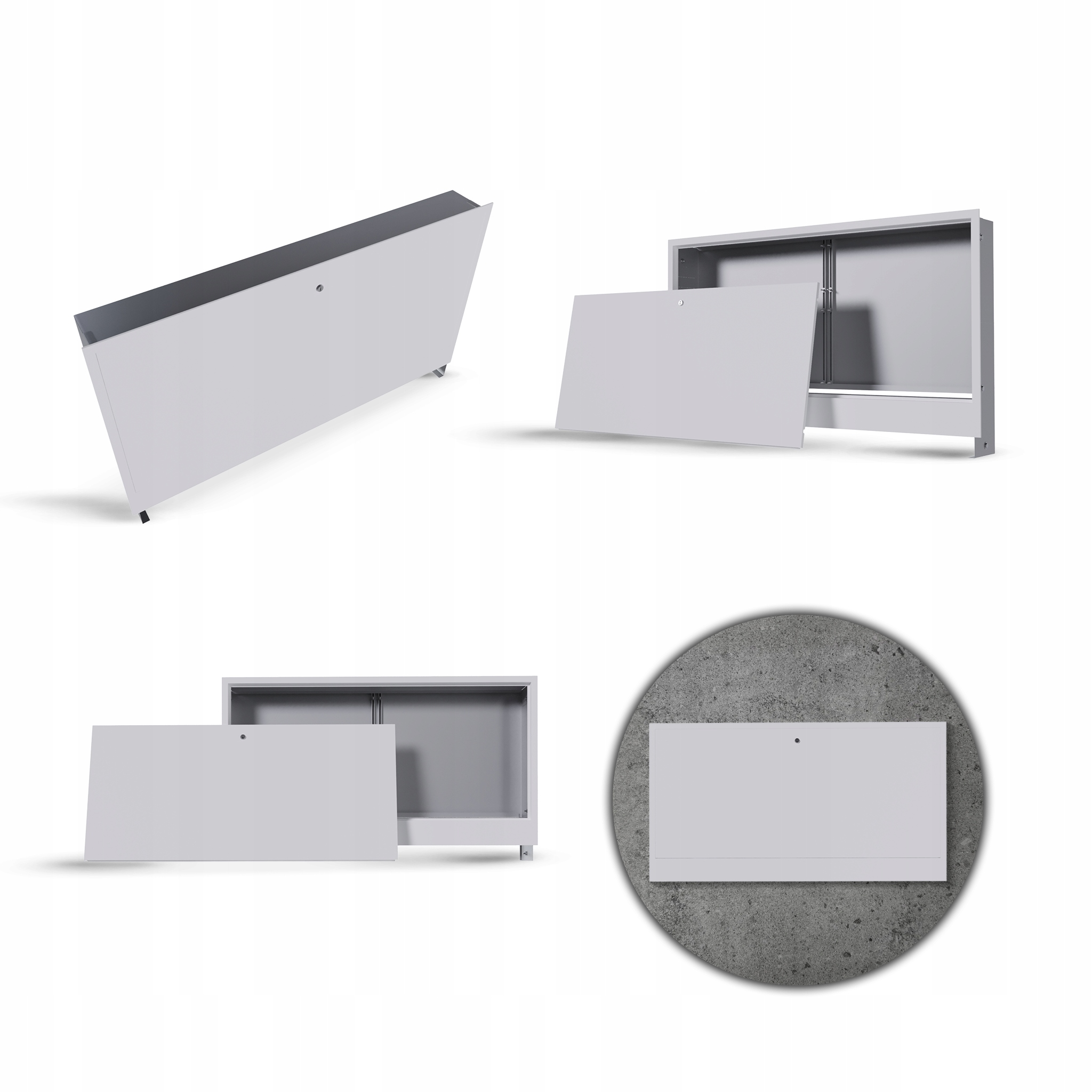 Podomítková skříň 15-16 s obvodem pro rozdělovač podlahového vytápění