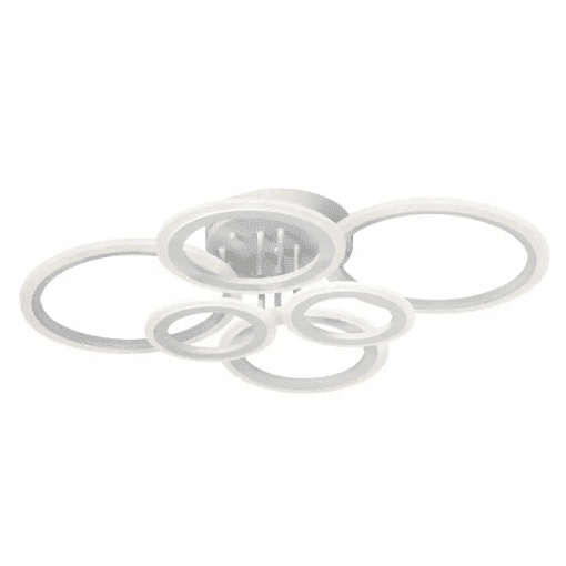 Viacrozmerný stropné svietidlo Venti, bláznivé kruhy, lampa do obývačky a pracovne