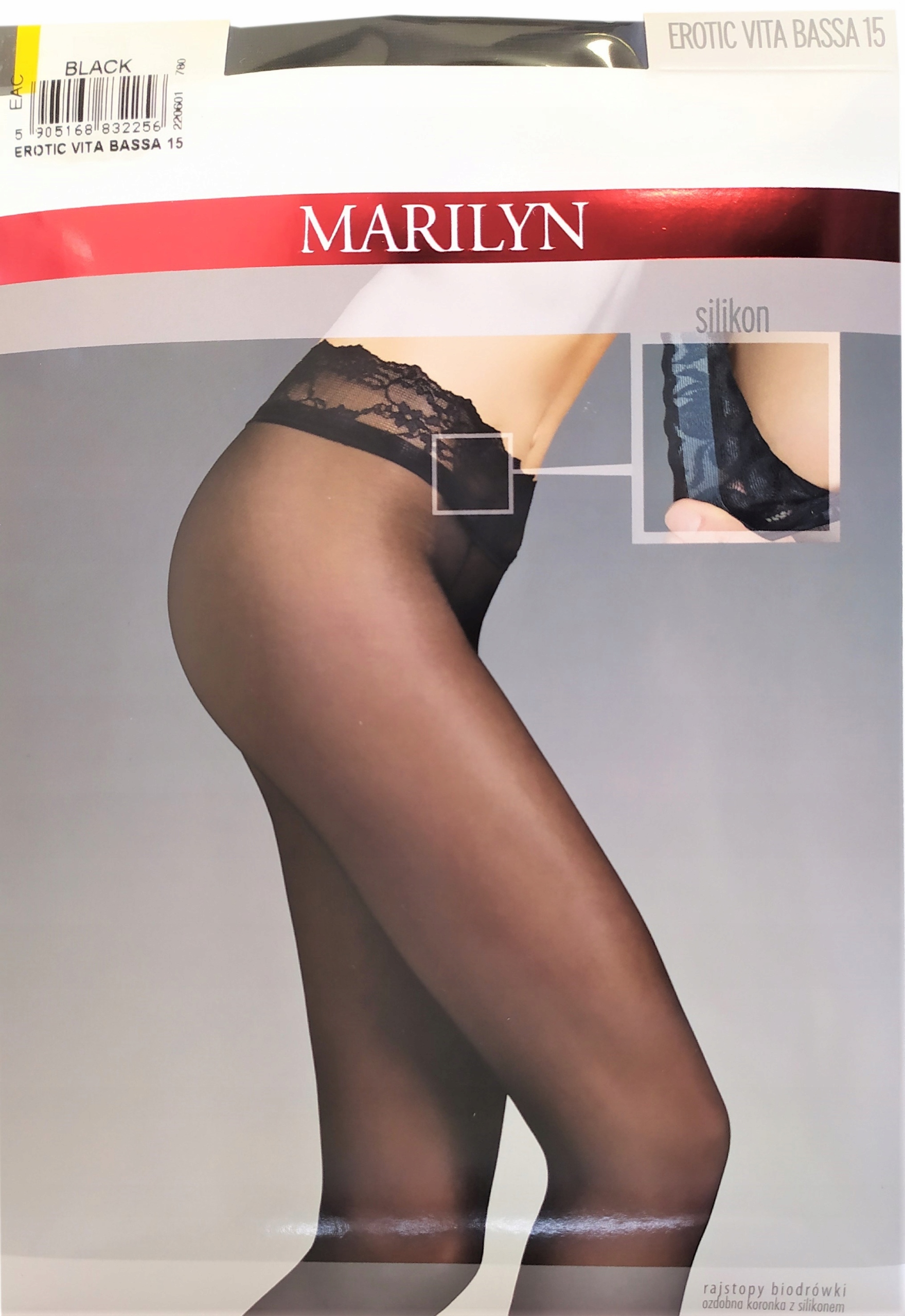 

Rajstopy Marilyn Erotic Vita Bassa 15 4 L Black